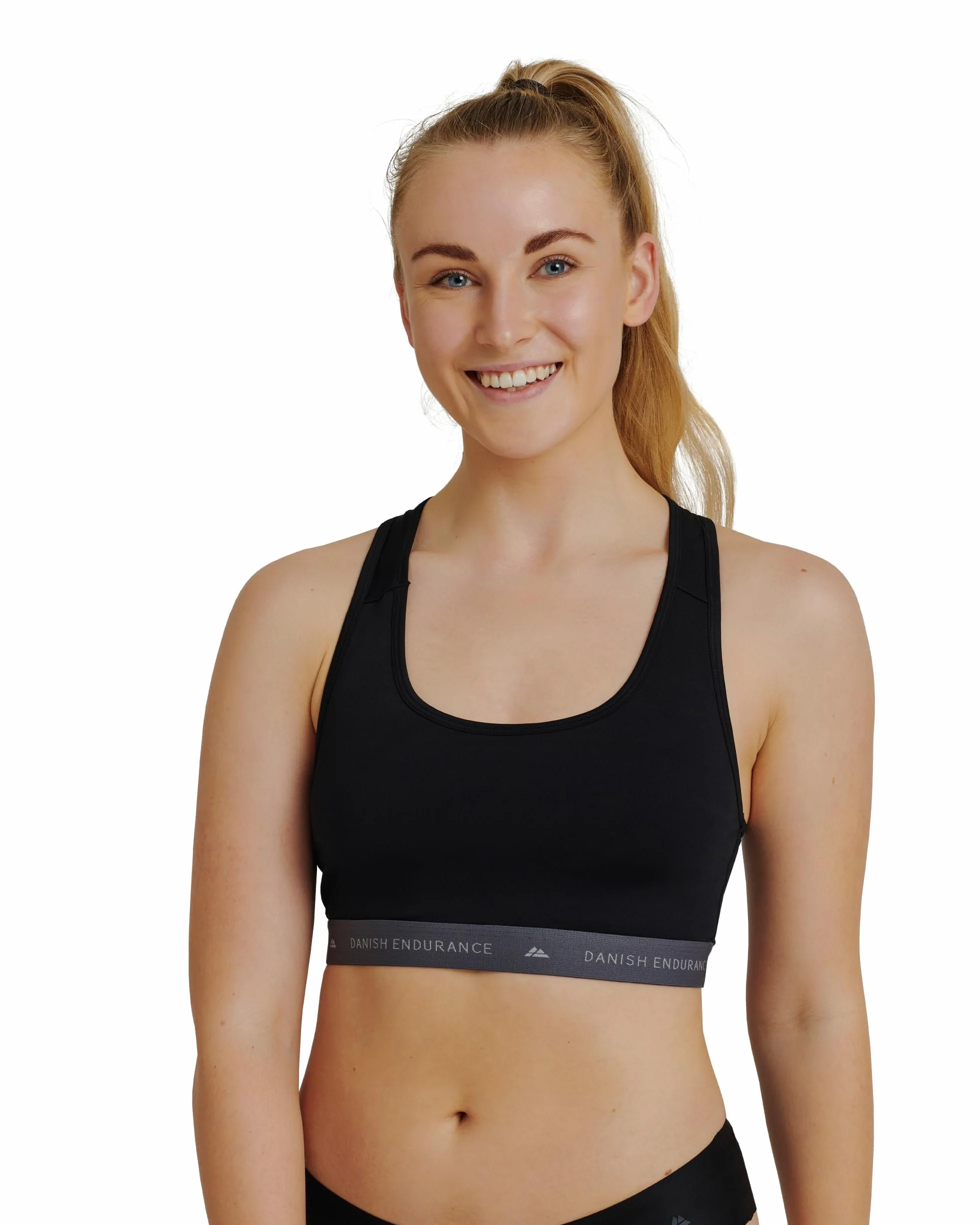 DANISH ENDURANCE Stanik Sportowy Bralette, Wygodny Biustonosz bez Fiszbin, Miękki, Lekki, do Biegania, na Siłownię, do Ćwiczeń, 1 Sztuka