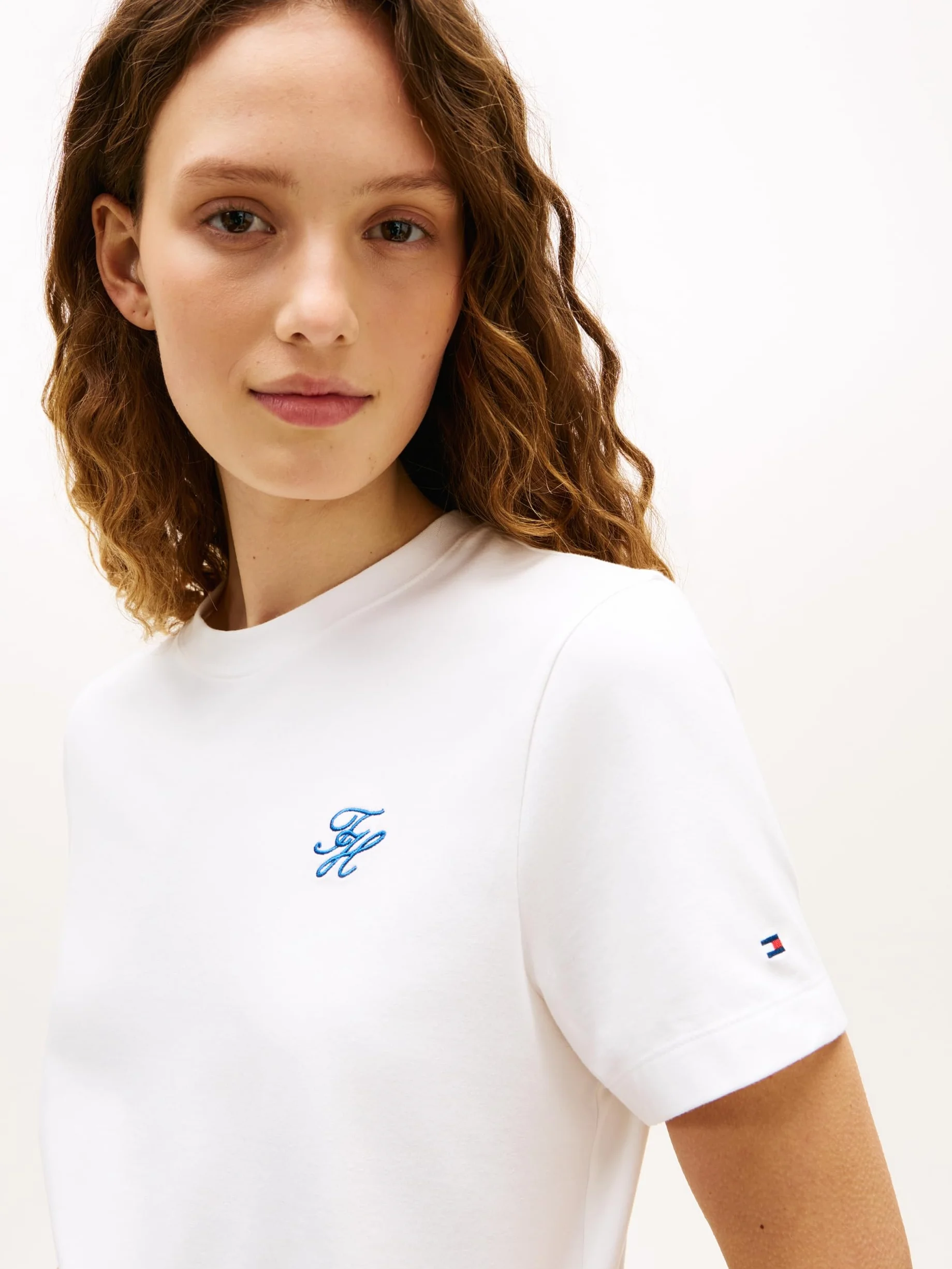 Tommy Hilfiger Koszulka S/S Kobiety Th Script Reg C-nk Ss Tee Ww0ww47809 (1 w zestawie)