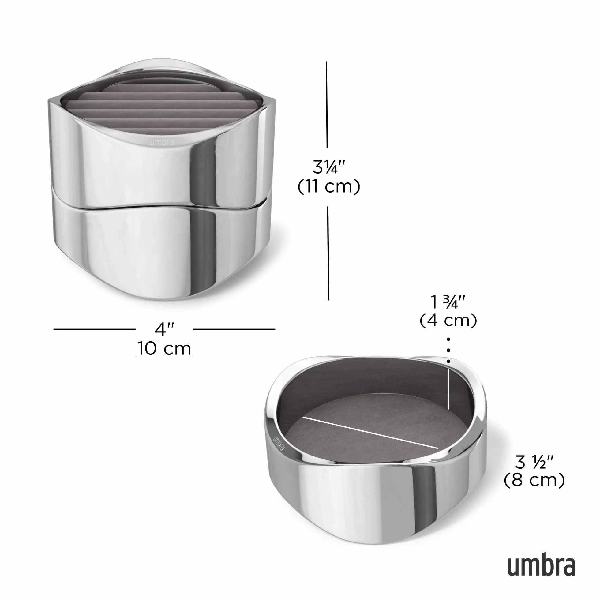 Umbra Organizer na biżuterię falistą