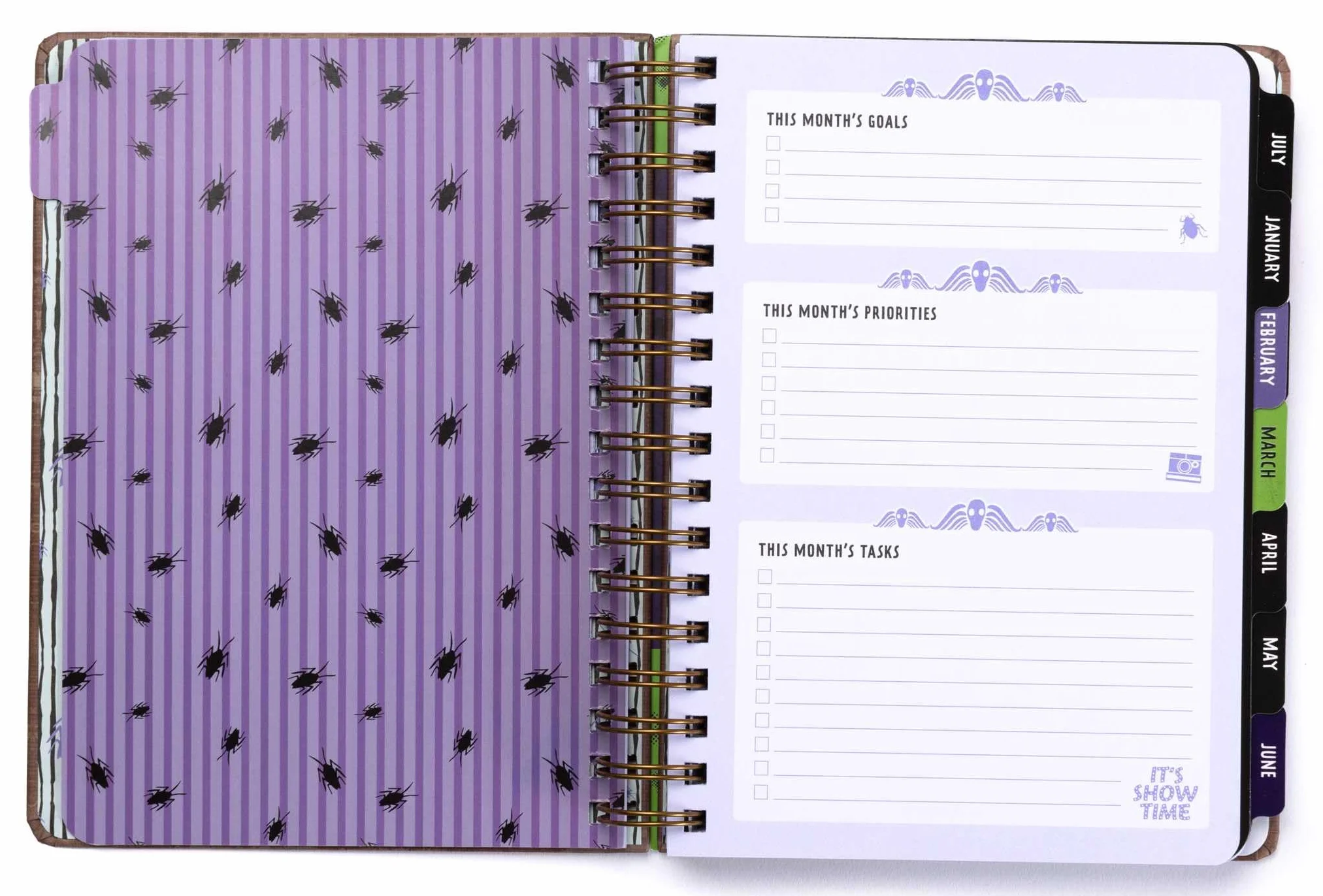 2025 Beetlejuice 13-Month Weekly Planner