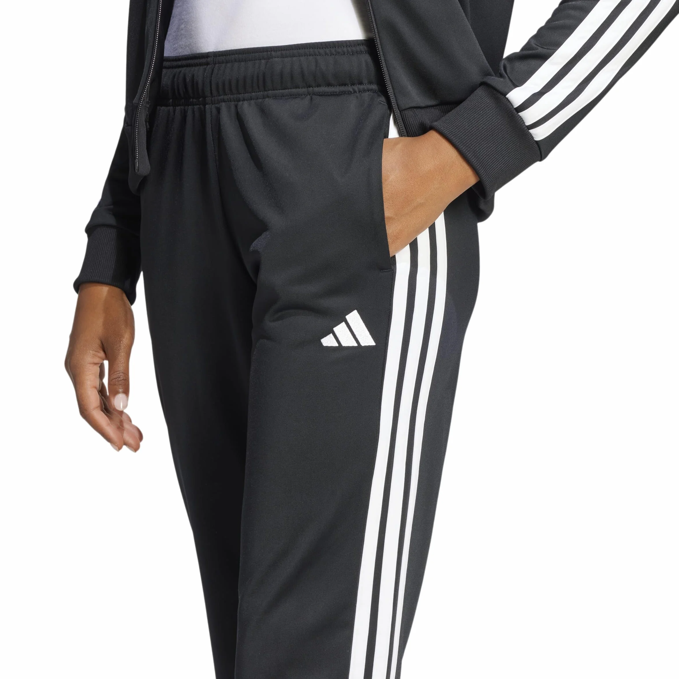 adidas Kobiety ESSENTIALS 3-STRIPES TRACKSUIT, Black, XXS