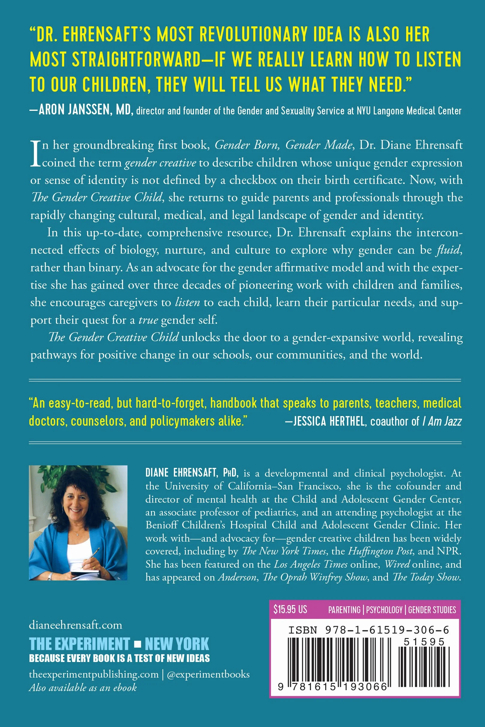 The Gender Creative Child: Pathways for Nurturing and Supporting Children Who Live Outside Gender Boxes