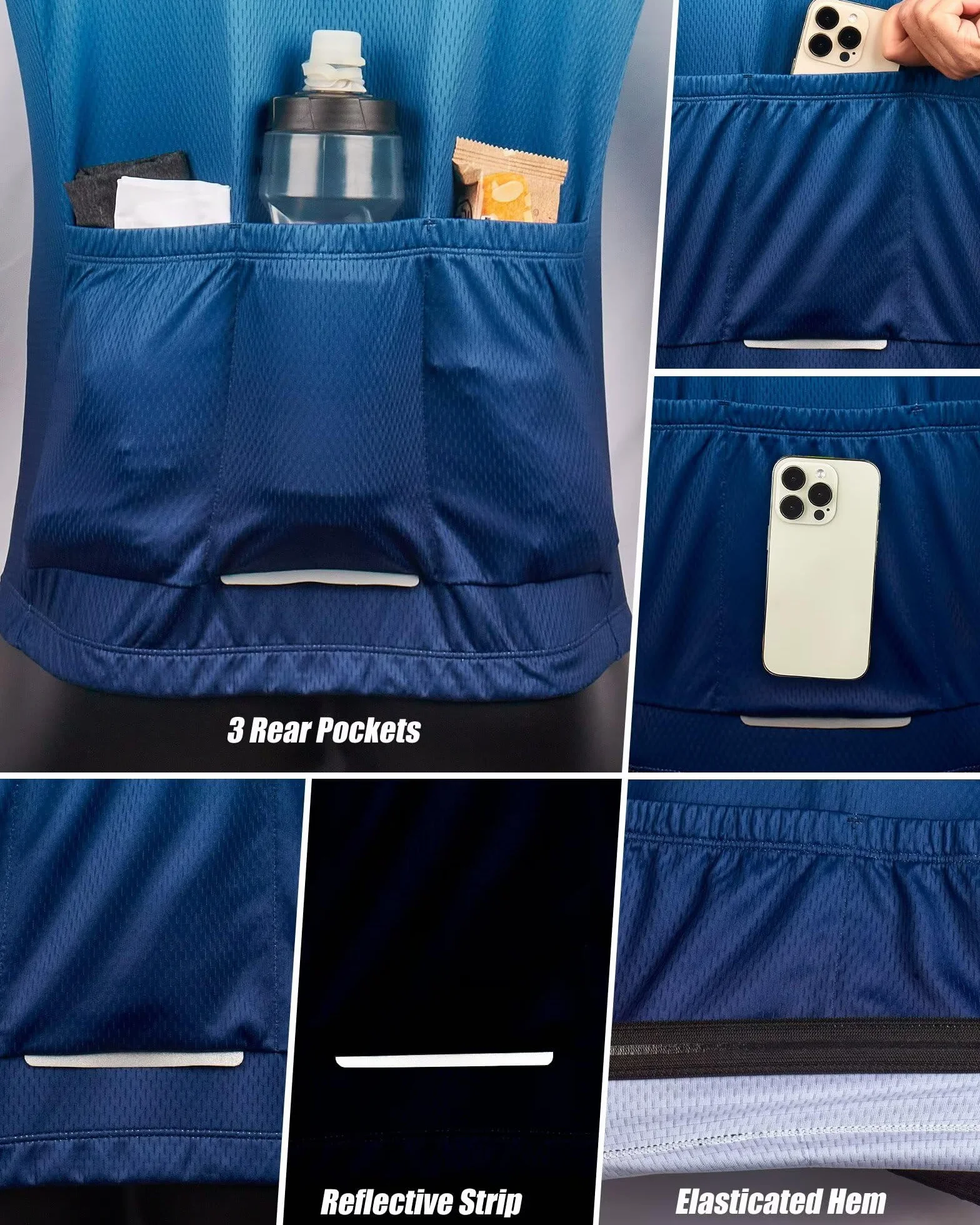 ROTTO Koszulka kolarska męska koszulka rowerowa z krótkim rękawem seria kolorów gradientowych