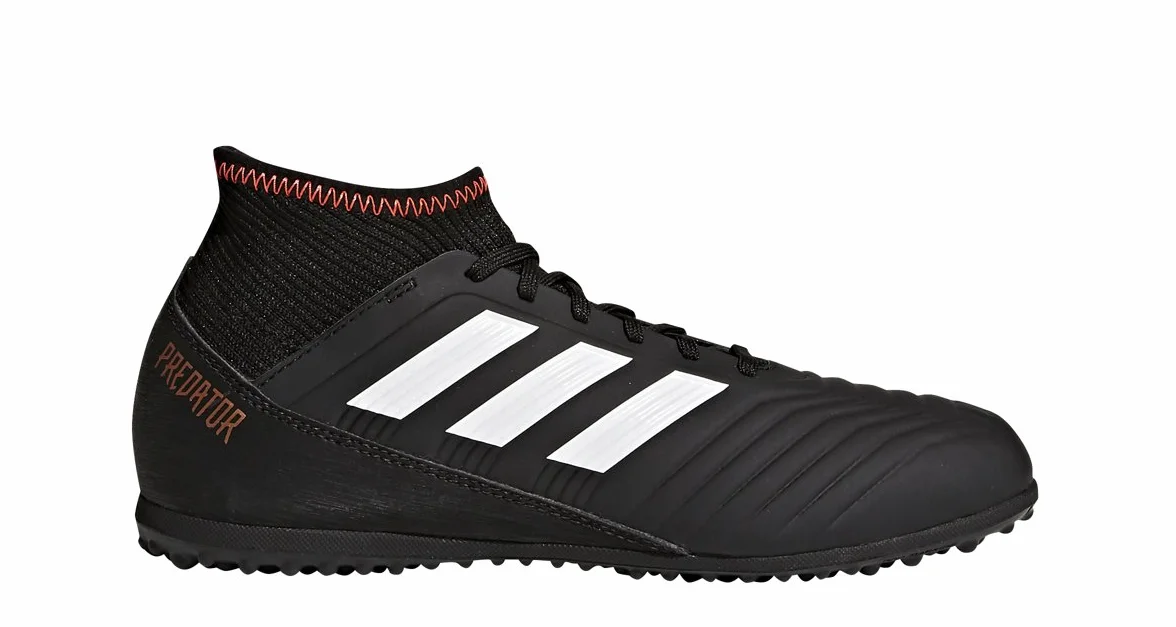 adidas Originals Dziecięce buty piłkarskie ACE Tango 18.3 TF J, - Core Black White Solar Red - 49 1/3 EU