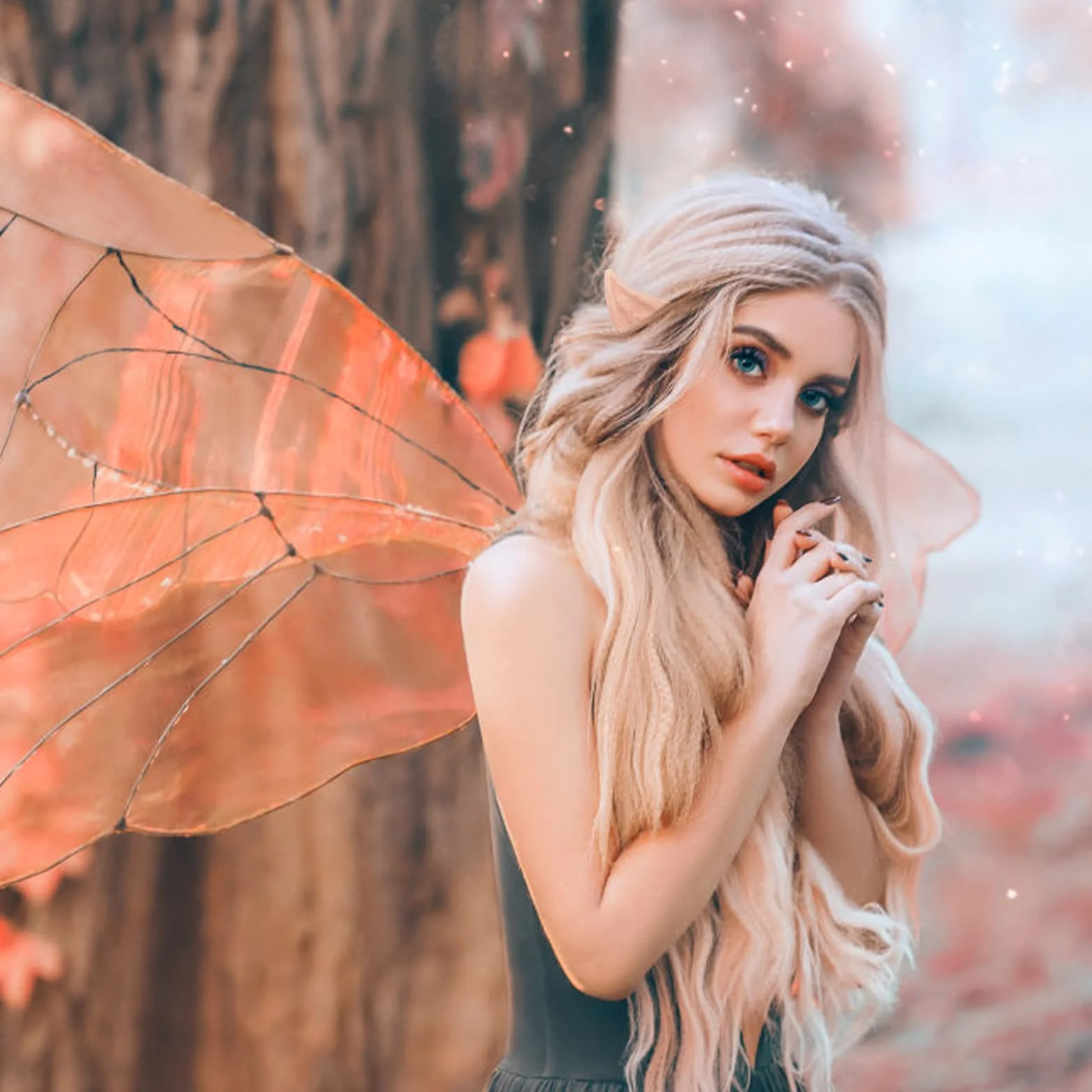 Cobee Cosplay Wróżka Pixie - elfie uszy, 3 pary wróżek, uszy kobola, na imprezę, do kostiumu, akcesoria na Halloween, Boże Narodzenie, przyjęcie okolicznościowe (kolor jasnoróżowy)