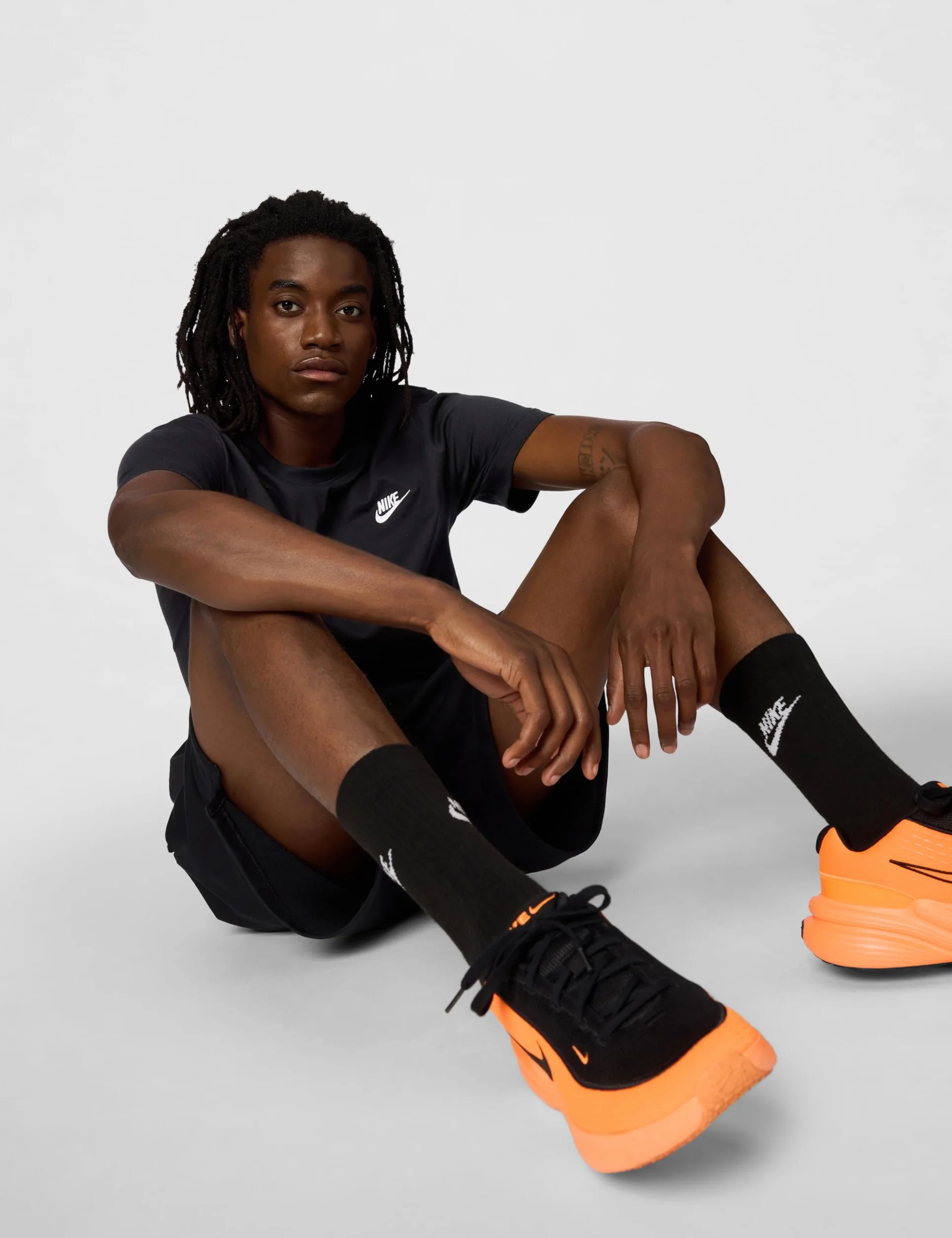 Nike Mężczyźni Sportswear Club Koszulka, Czarny/Biały, XXL