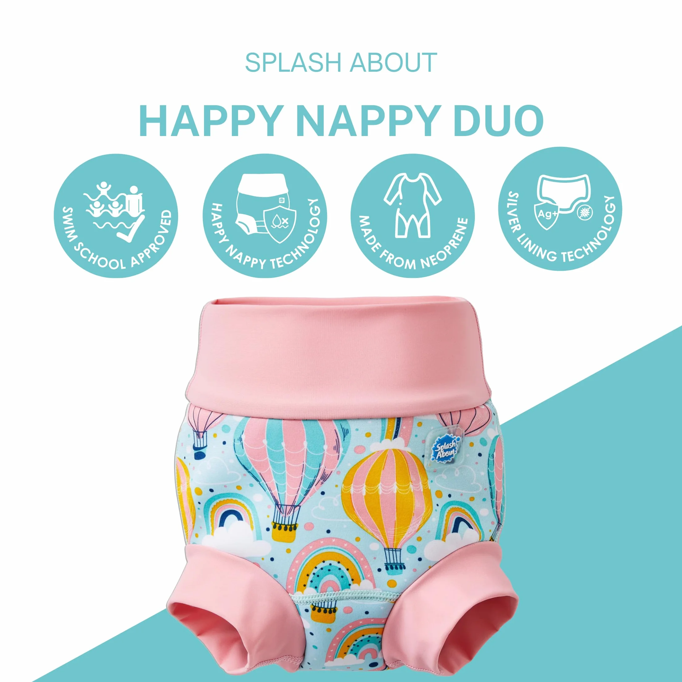 Splash About Happy Nappy Duo, Up and Away, 12-24 miesięcy