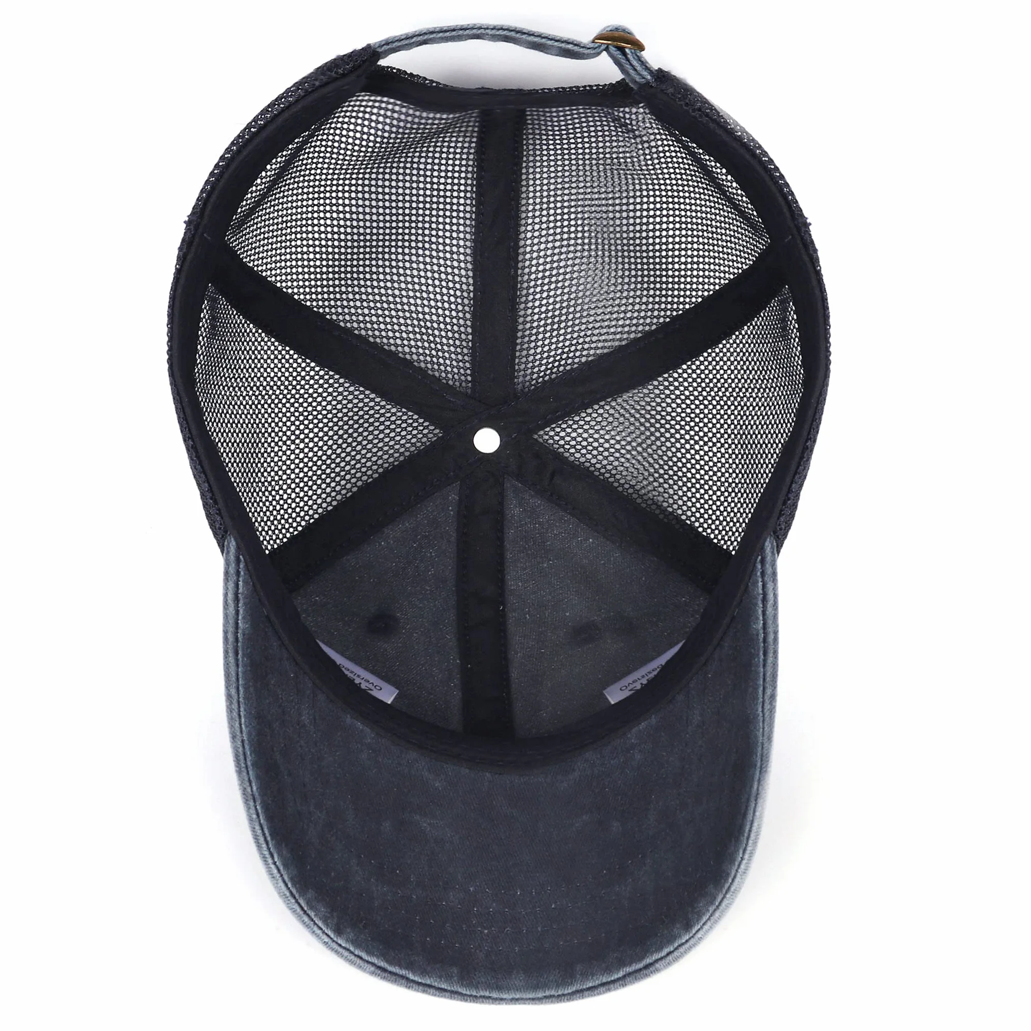 Zylioo Czapka XXL Vintage Trucker Cap na dużą głowę, sprana czapka do biegania, rozmiar 60-65 cm, letnia czapka z daszkiem