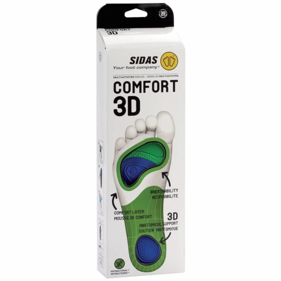 Sidas 3D Comfort anatomiczna wkładka, uniseks