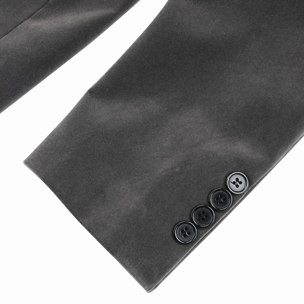 Allthemen Garnitury męskie Blazer Slim Fit Velvet One Button Suit Smoking Kurtka