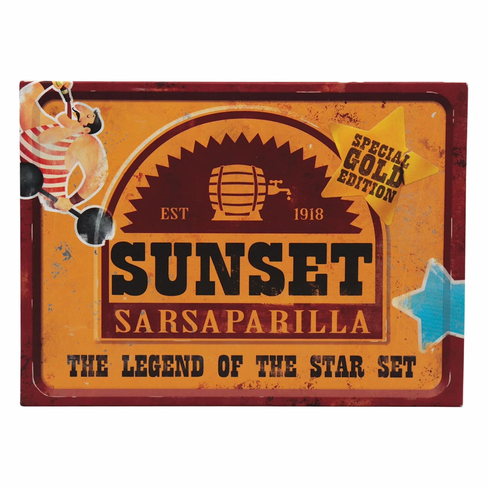 Zestaw kolekcjonerski Sarsaparilla Fallout Sunset - specjalna edycja w kolorze złotym | zawiera 3 unikalne przedmioty | oficjalnie licencjonowany + limitowany do 5000