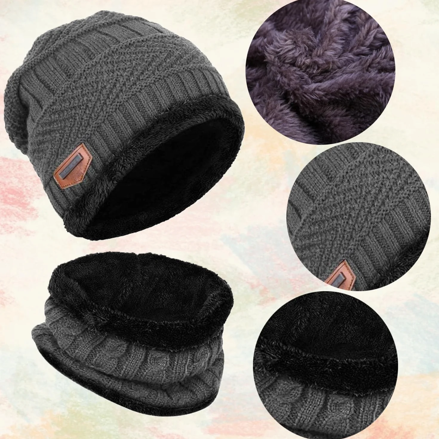 Zimowy ocieplacz na szyję, czapka zimowa dla dzieci, zimowa czapka z dzianiny i szalik, czapka zimowa dla dzieci, czapki beanie chłopiec dziewczynka