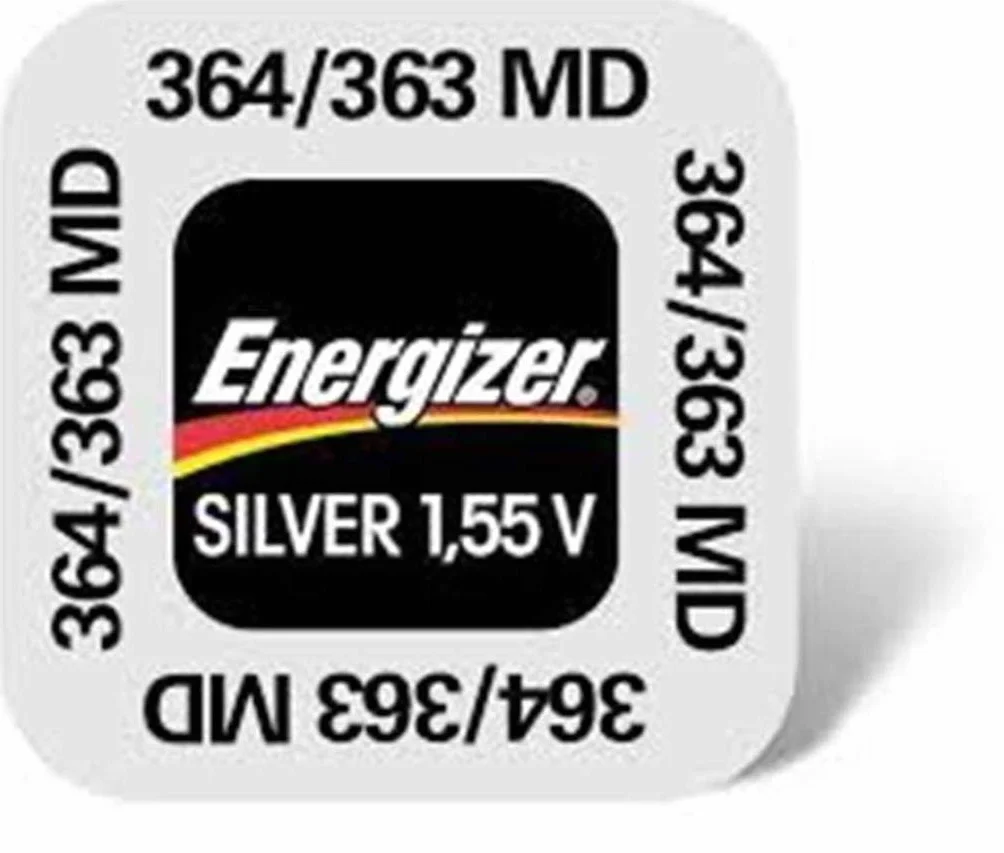 Energizer 364/363 364 SR621SW bateria guzikowa do zegarków tlenek srebra energooszczędnego 2,2x6,8 (HxØ/mm)