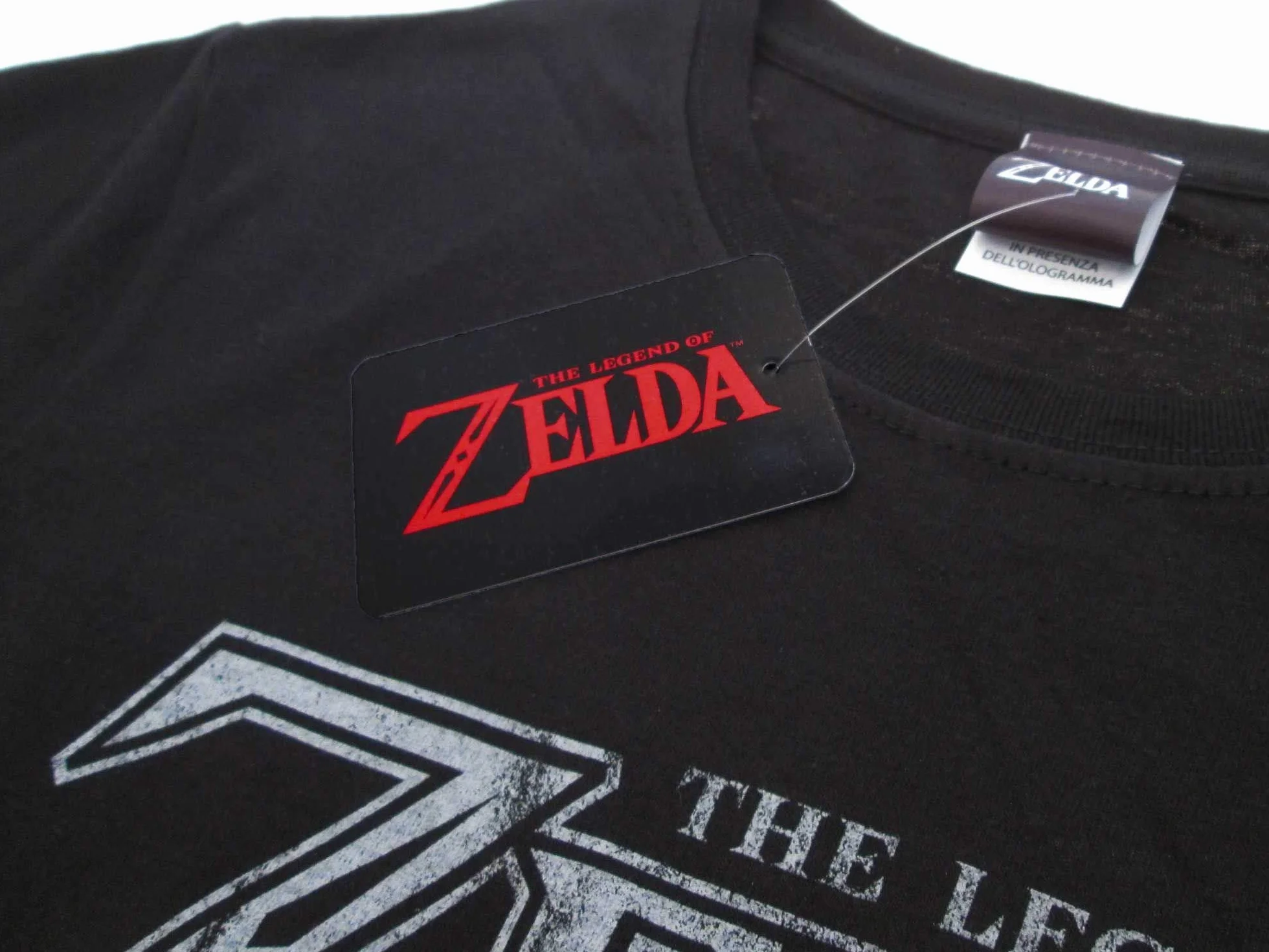 Zelda-Legend of Zelda oryginalny czarny T-shirt Shileld 100% oficjalny produkt koszulka Nintendo chłopcy dziewczęta