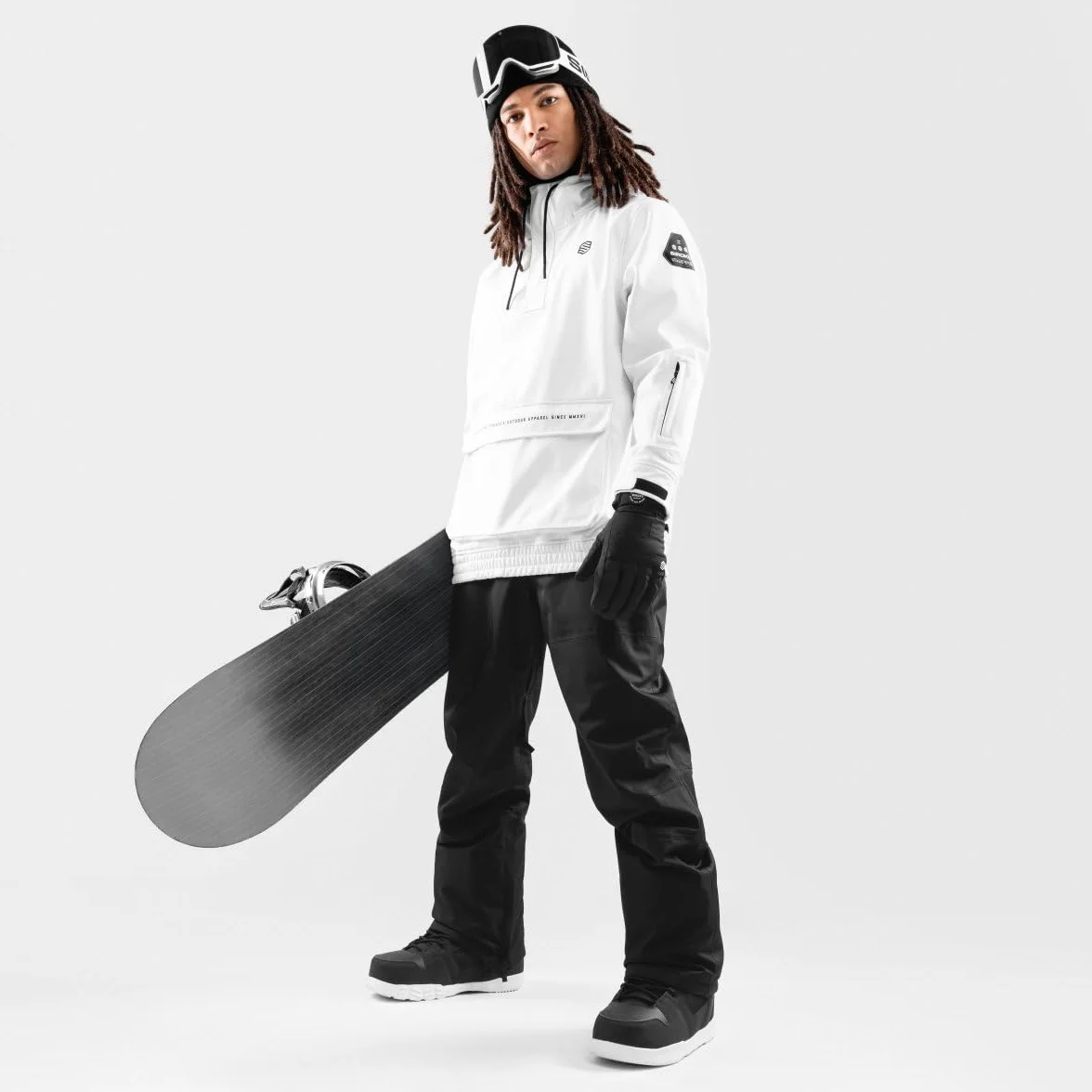 SIROKO - Kurtka Snowboardowa z Kieszenią Kangurką Siroko W3 Antarctica