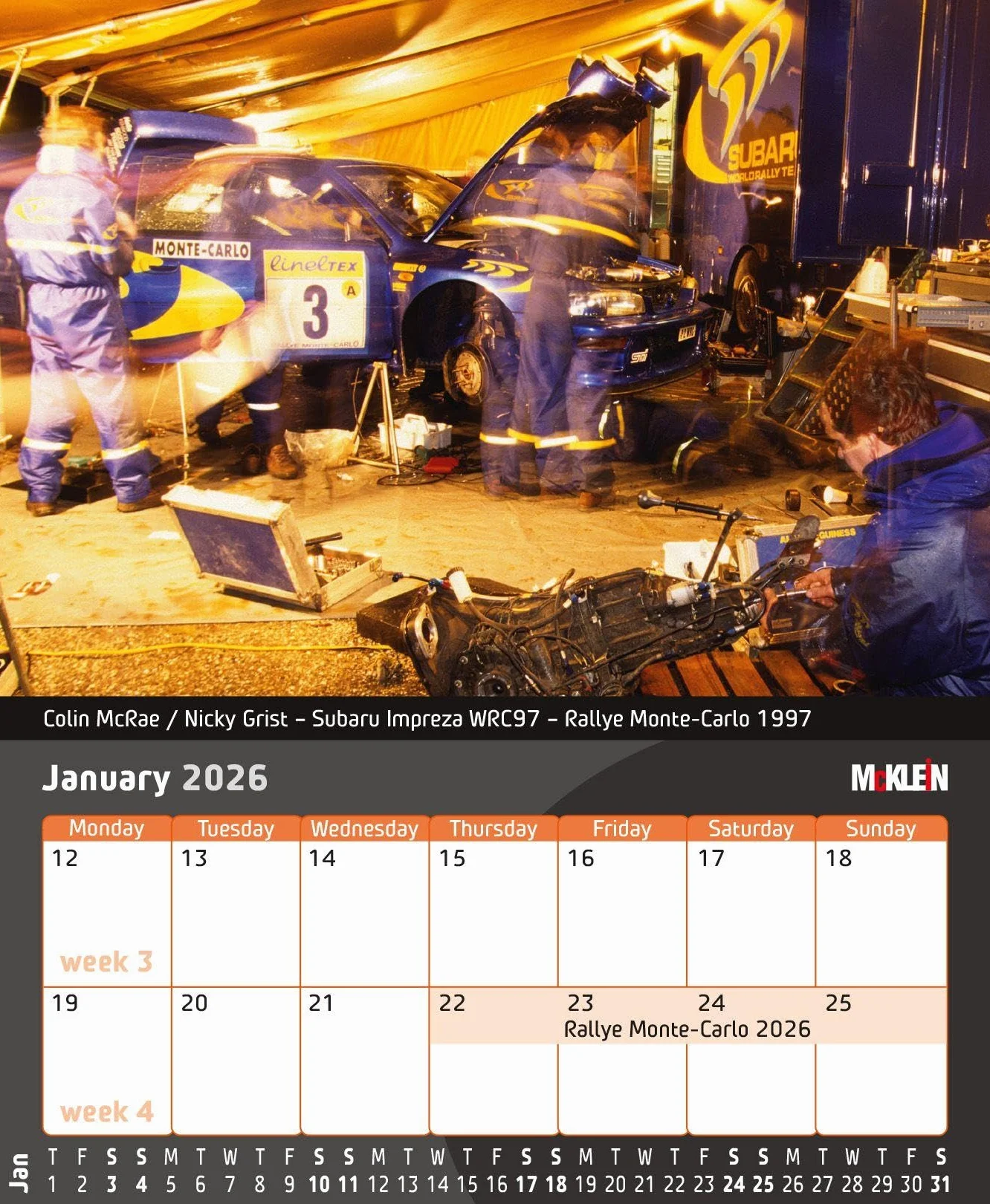 2026 Desktop Rally Calendar: History meets the Present