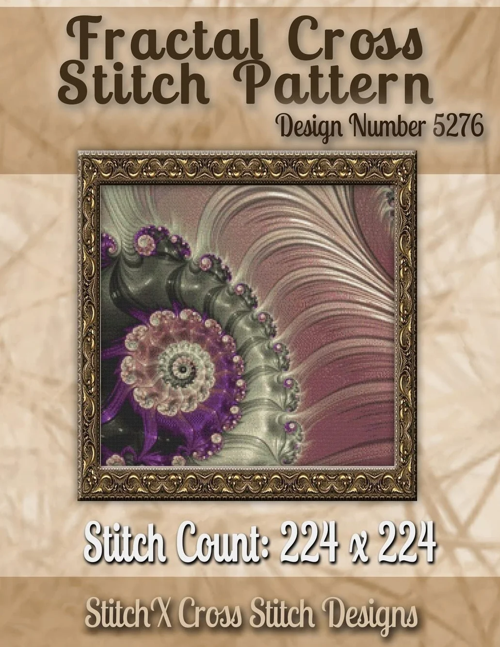 Fractal Cross Stitch Pattern: Design No. 5276