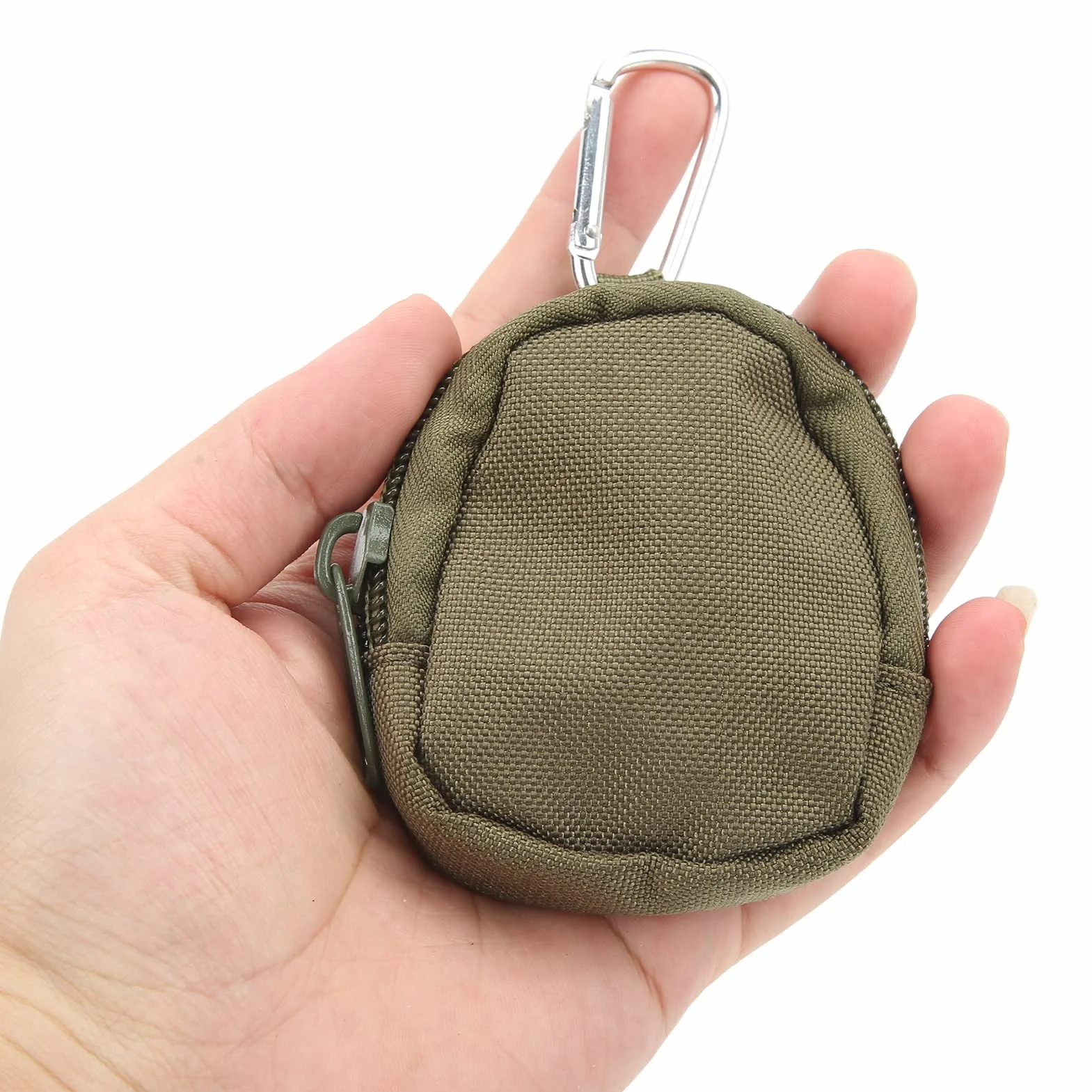 Mini Torba na Klucze, Okrągła Przenośna Torba na Klucze z trójkątną klamrą na Kemping