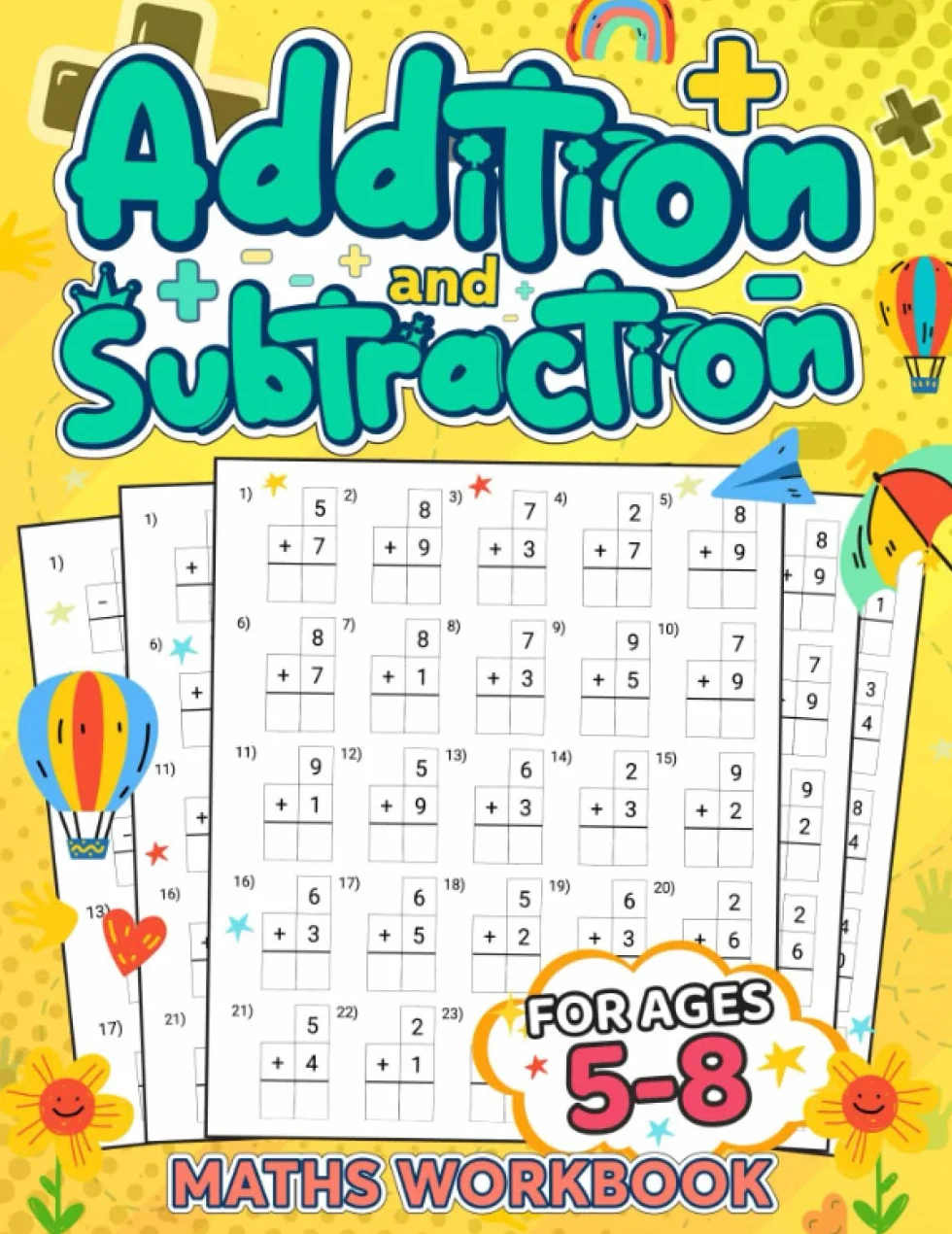 Math Workbook: 5-8 years old, Encourages Skill Building