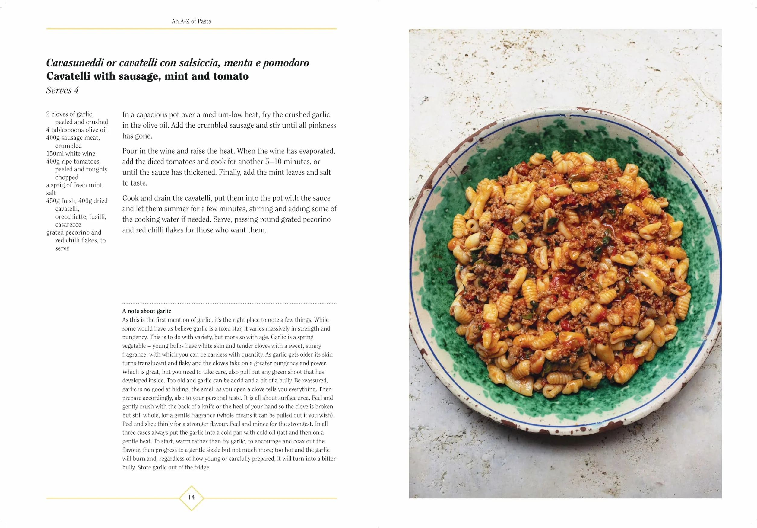 An A-Z of Pasta: A guide to some of the many shapes, stories and recipes for pasta, by the award-winning food writer