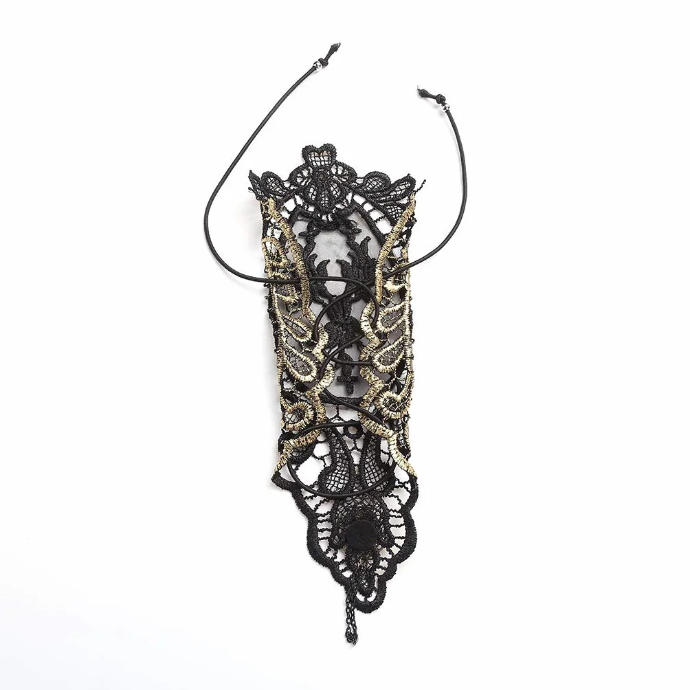 Gotycki mankiet z broszką, wiktoriański steampunk, bransoletka gear na nadgarstek, na wesele, dla panny młodej, na Halloween, karnawał, akcesoria – 1 para