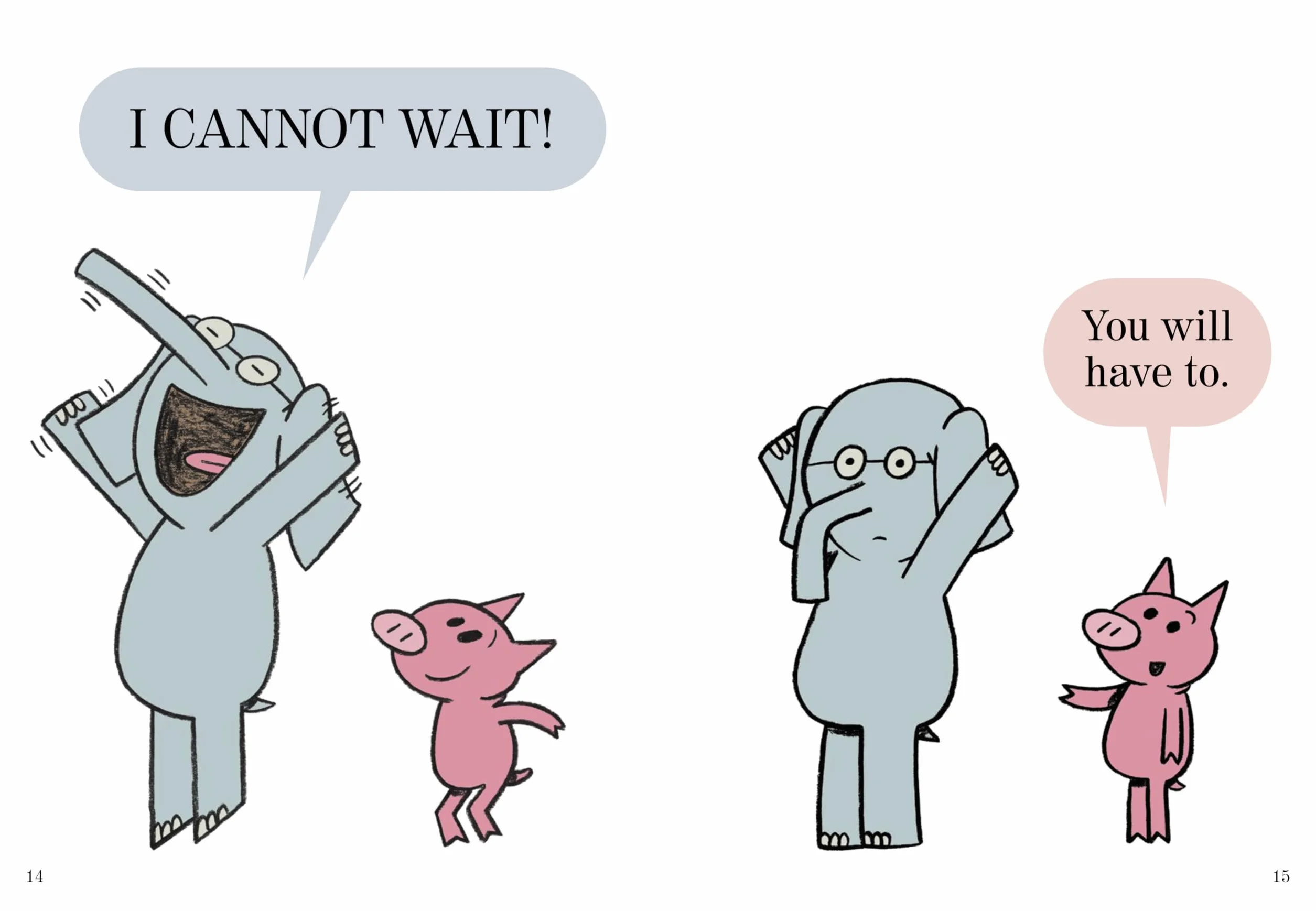 Waiting Is Not Easy!-An Elephant and Piggie Book