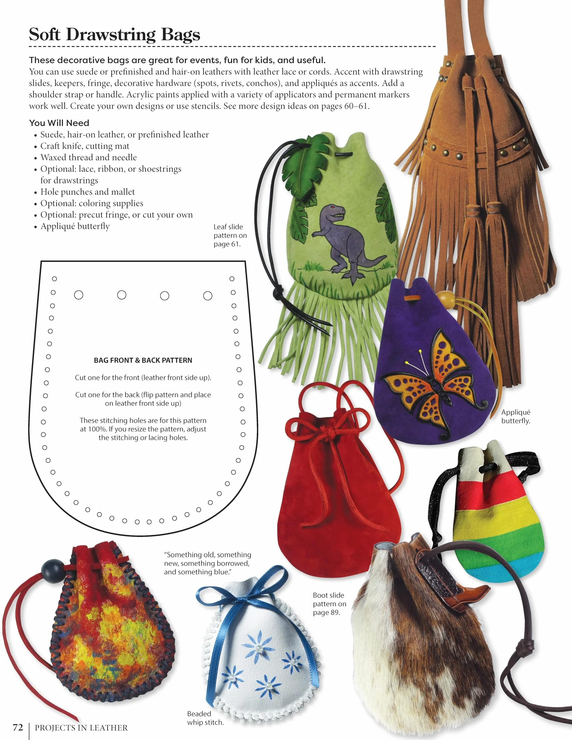 Projects in Leather: Techniques, Patterns, and Step-By-Step Instructions for Making Over 20 Projects with Endless Variations