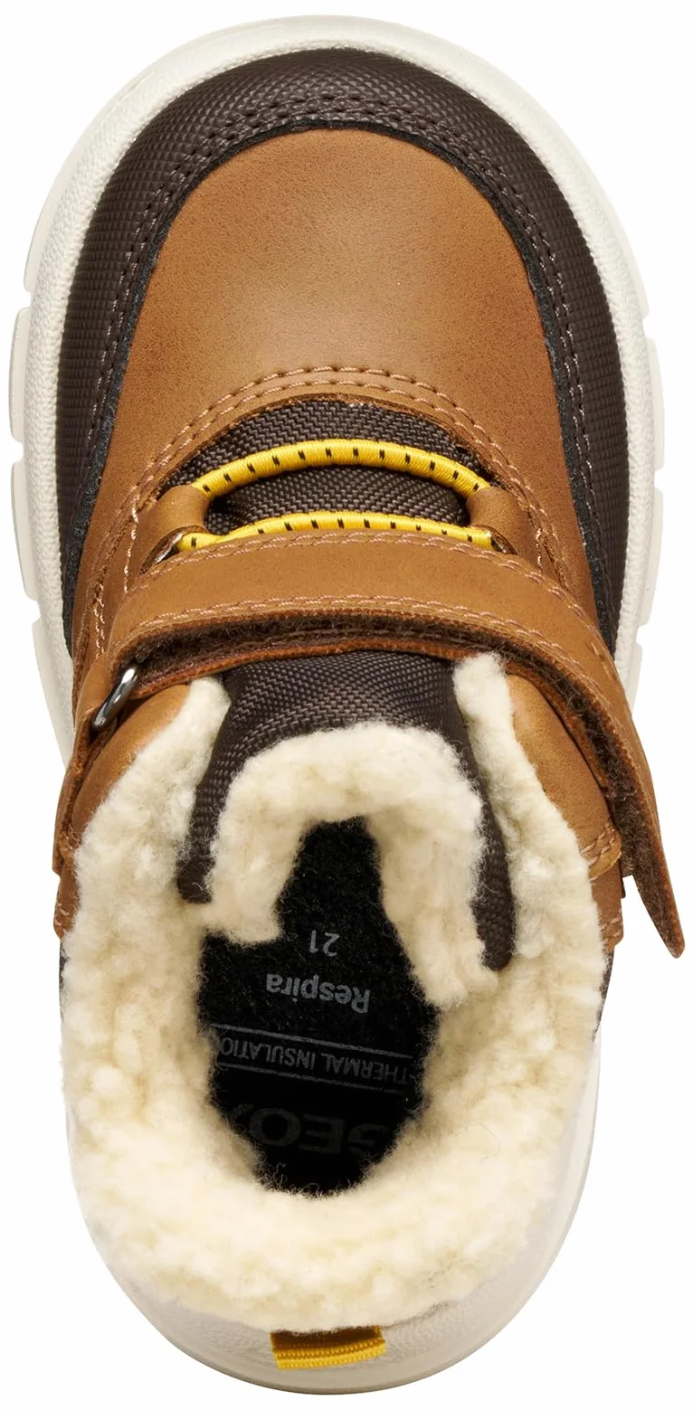 Geox Niemowlęta chłopcy B WILLABOOM Boy B AB Ankle Boot, Tobacco/DK Brown, 23 EU, Tobacco Dk Brown, 23 EU