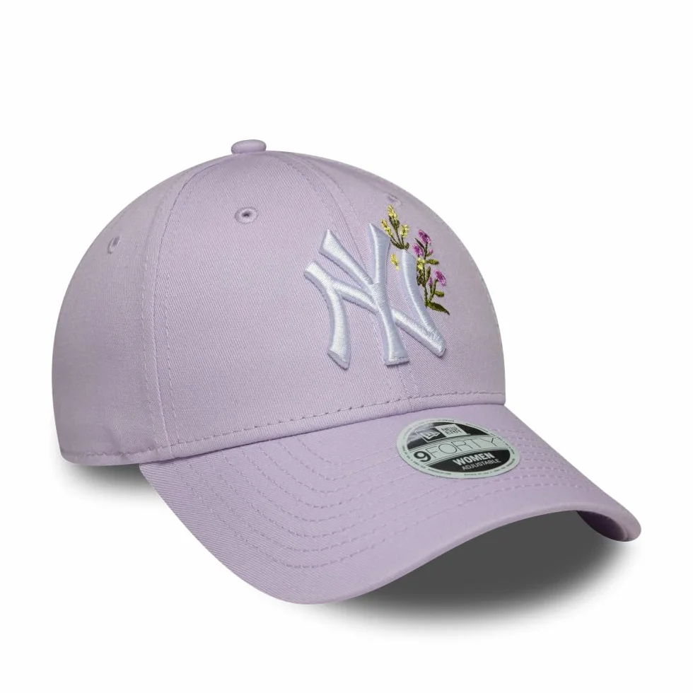 New Era Czapka 9Forty WMNS Floral Icon YankeesEra Kobiety/Strapback - curved brim cap baseball z daszkiem damska Snapback, wiosna-lato Lato