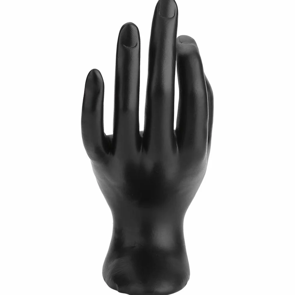 Creative Black OK-ręcznie gestykulowane pierścionki, stojak, kolczyki, bransoletka, uchwyt, biżuteria, organizer na wystawę (czarny)