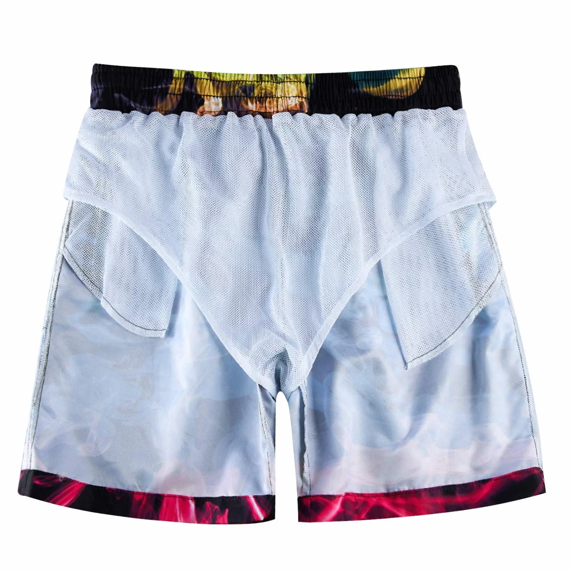Freshhoodies Spodenki chłopięce kostium chłopca pływanie szorty dla dzieci fajne śmieszne 3D z nadrukiem Boardshorts, 5-14 lat