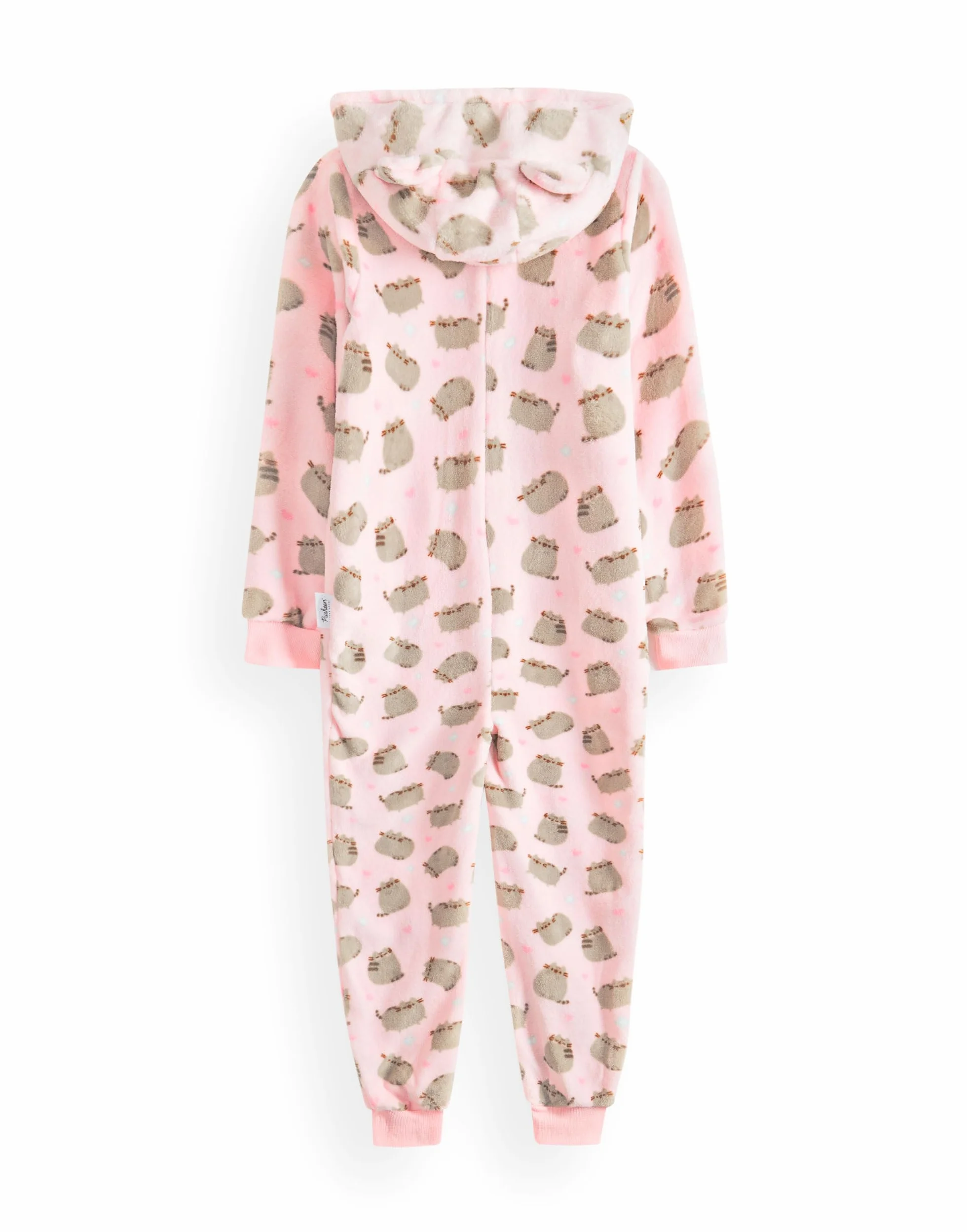 Pusheen Onesie Dziewczece Dres Dla Dzieci Różowy Lub Brązowy Kot Piżama Polar