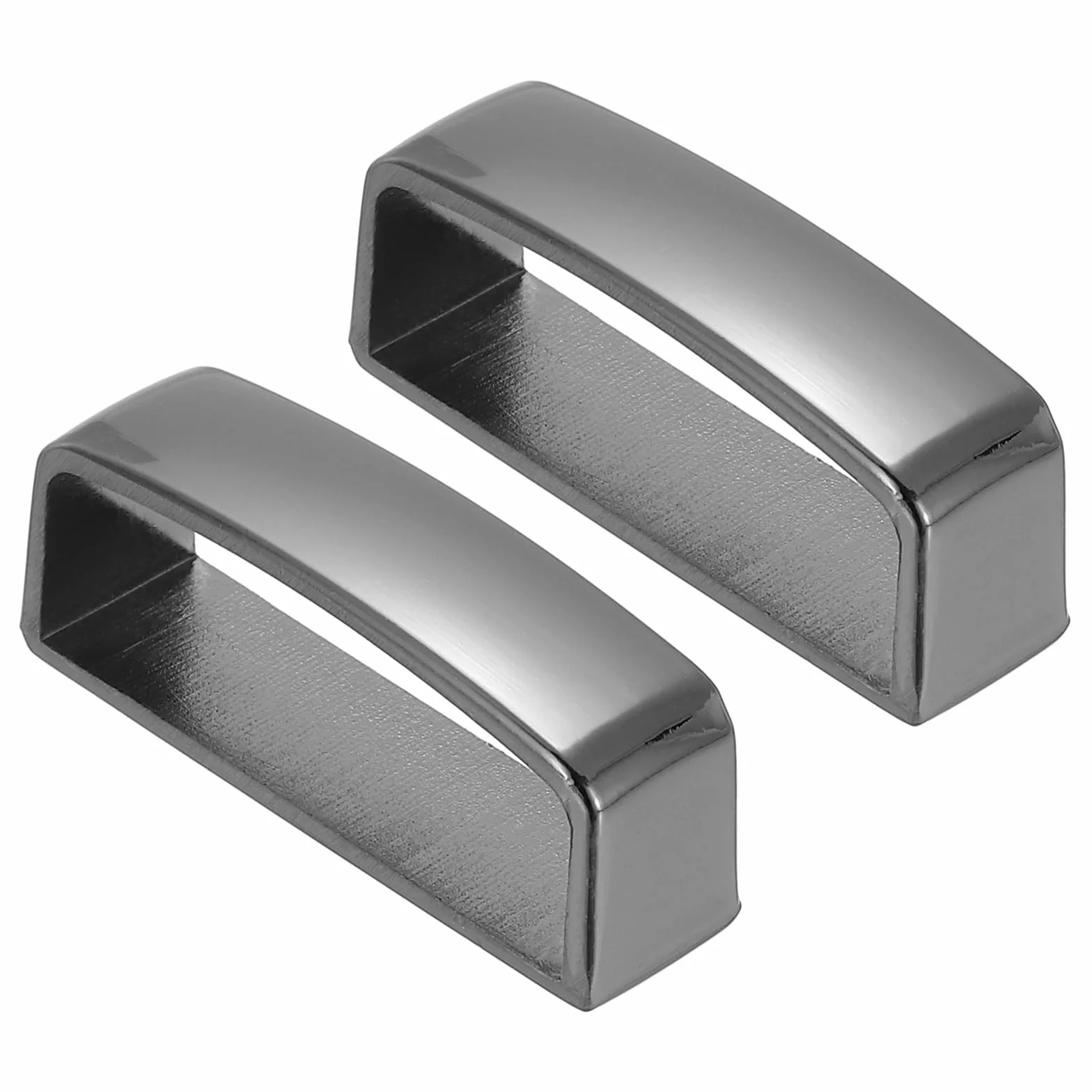 PATIKIL 1 3/8 cala 36 mm szlufki na pasek, 2 sztuki ze stopu pasek pierścień męska klamra do samodzielnego mocowania paska, czarny, Czarny, 40mm x 14mm