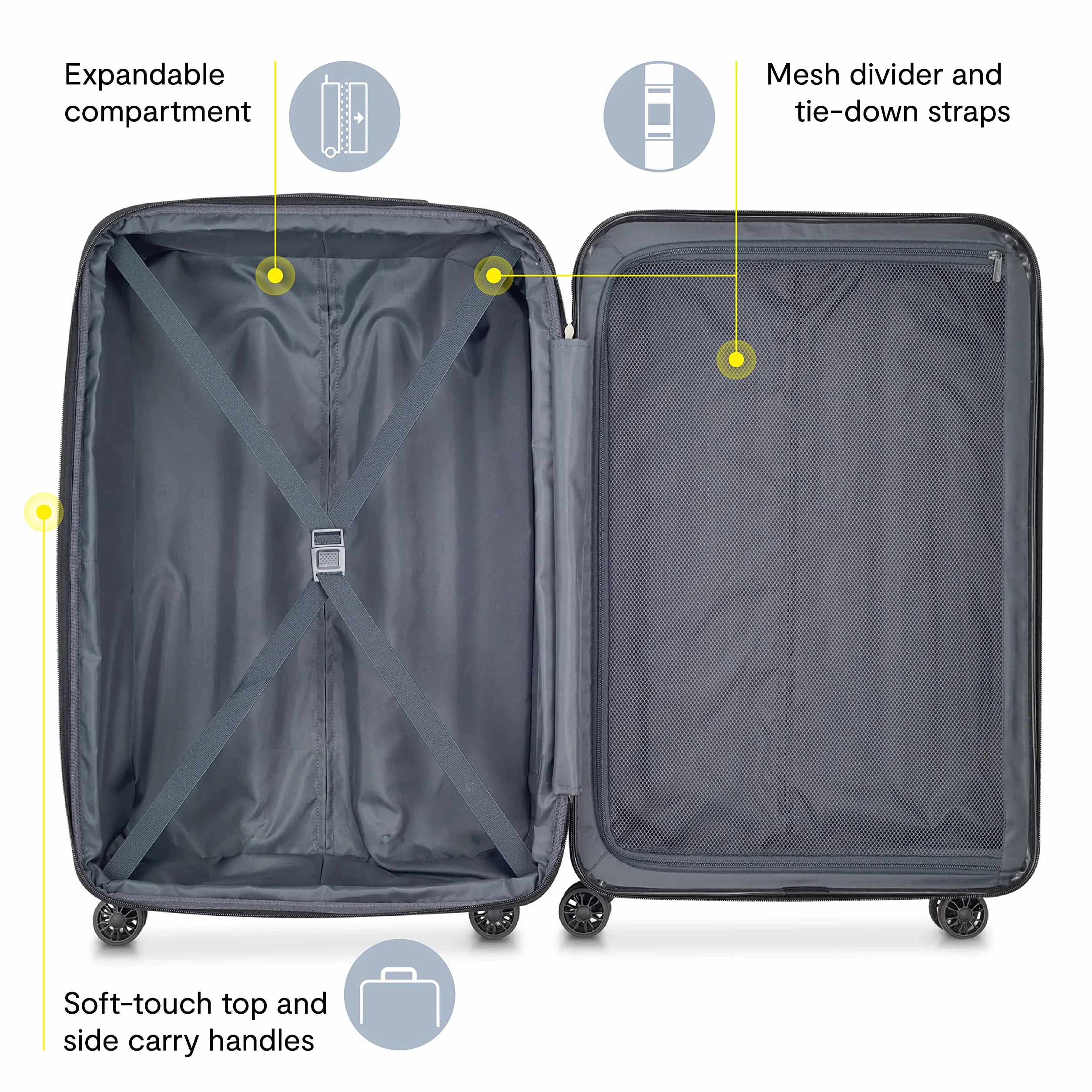 Delsey Paris Helium Aero Walizka twarda z funkcją, kółka obrotowe, Cegłowa Czerwień, 2-Piece Set (19/29), Zabawna koszulka z napisem 'Got Win'