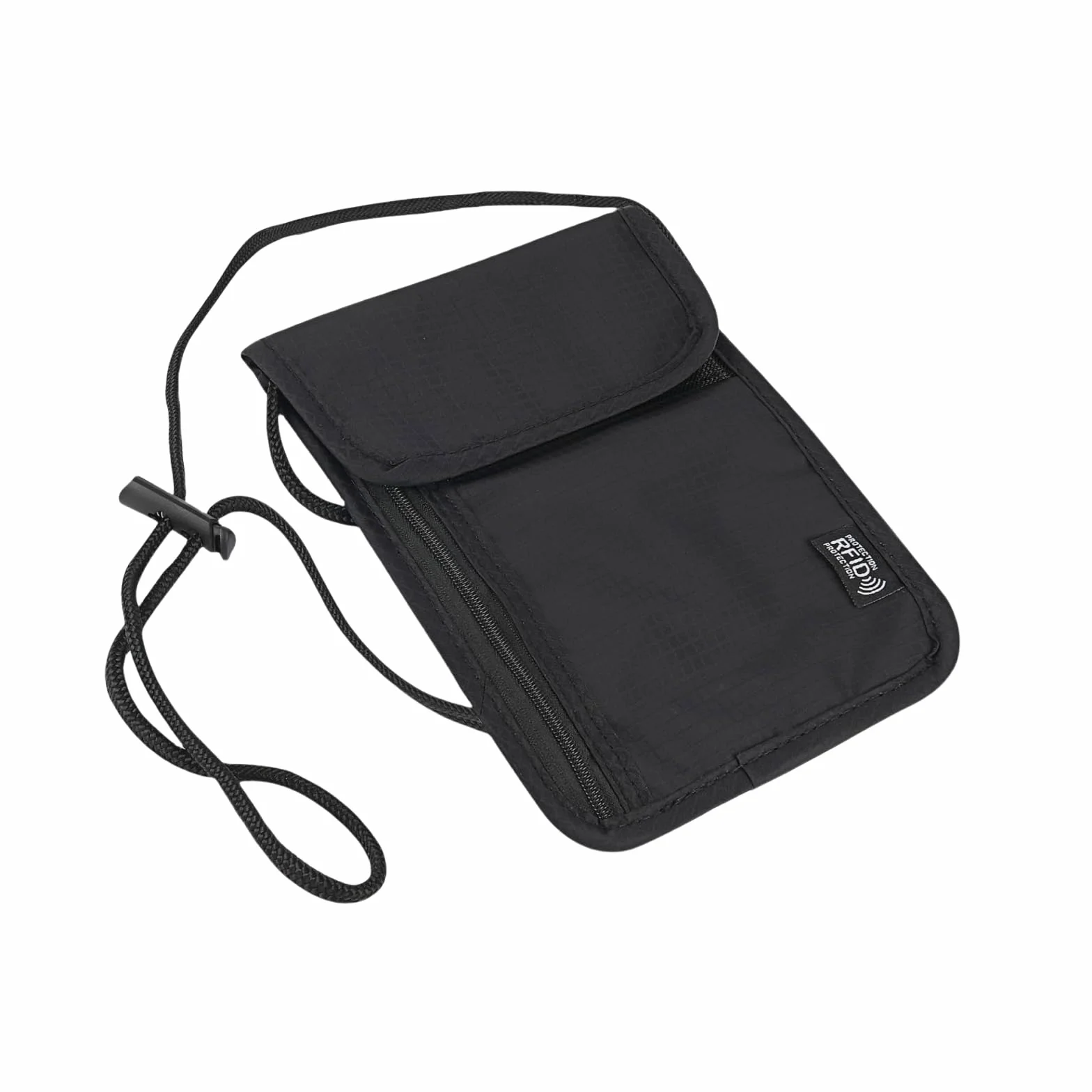 flintronic Podróżny portfel na szyję, etui na szyję z blokadą RFID, etui na paszport z regulowanym paskiem, portfel podróżny dla mężczyzn i kobiet, bezpieczny telefon na karty gotówkowe