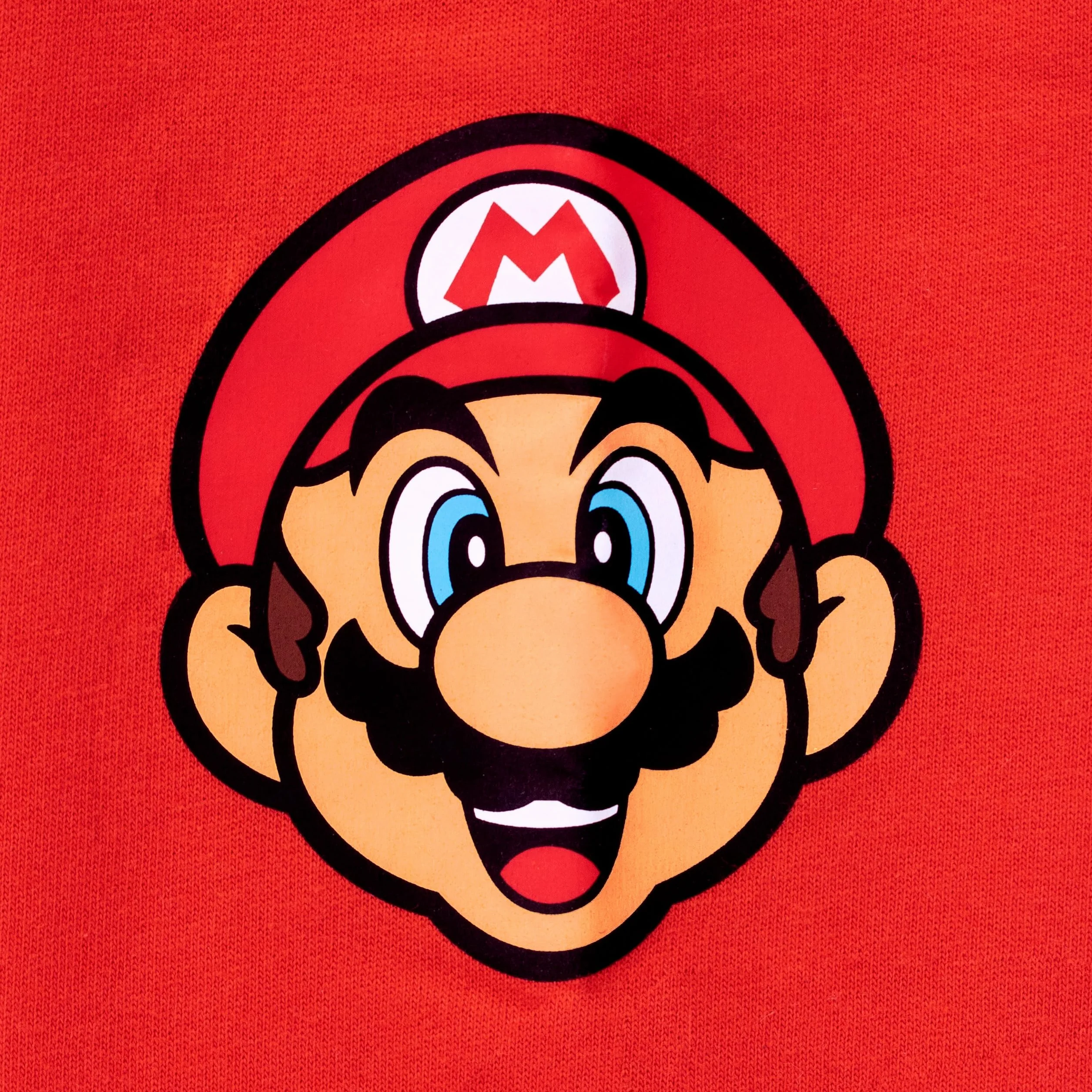 SUPER MARIO BROS Chłopcy Zestaw Bluzy i Spodni dla gamerów Dresowych dla chłopców Zestaw bluzy i joggerów dla dzieci Wielobarwny 122
