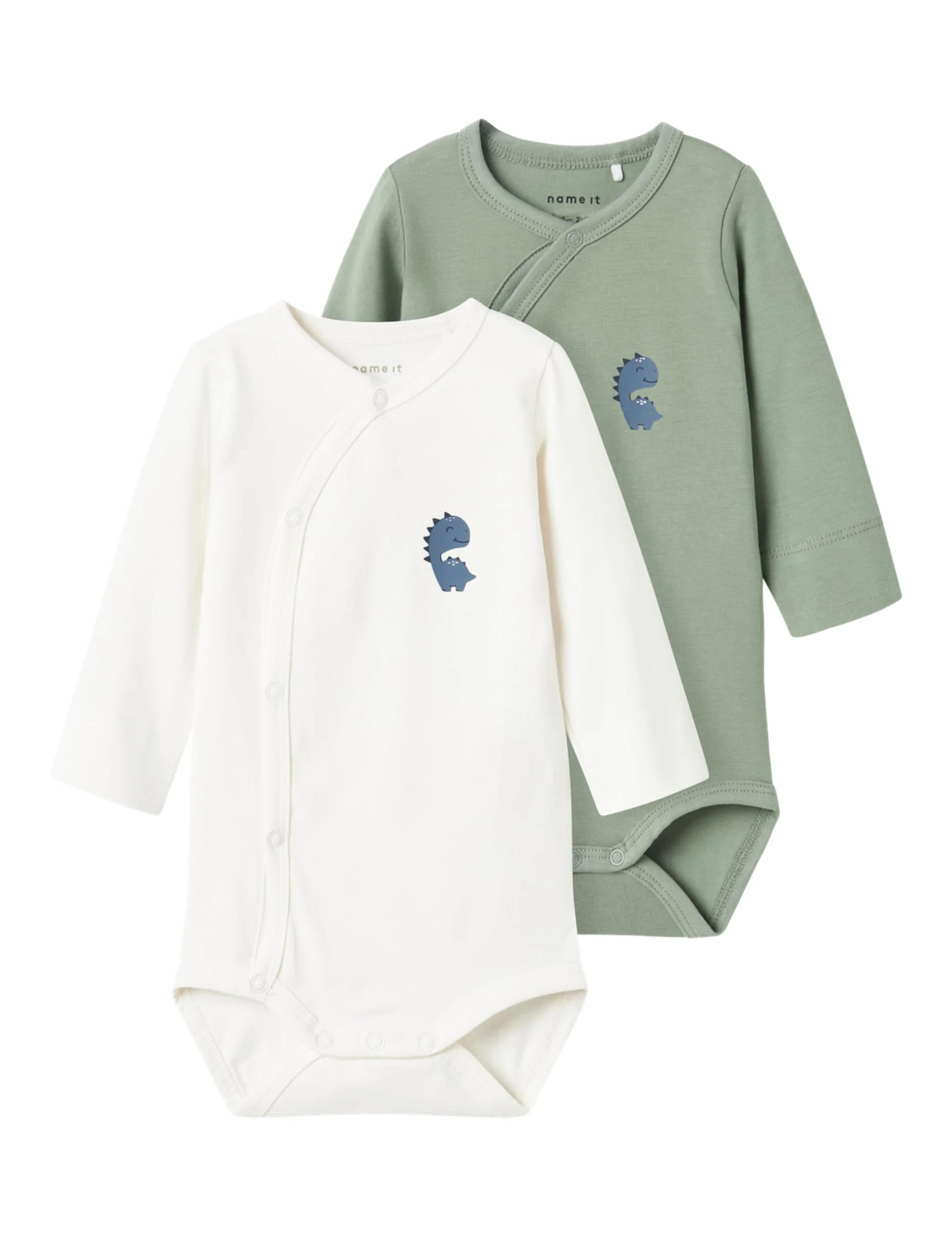 Męskie body Nbmnedrick 2P Ls Wrap Body, Lily Pad, numeric_86 (2 sztuki), Lily Pad, numeric_86