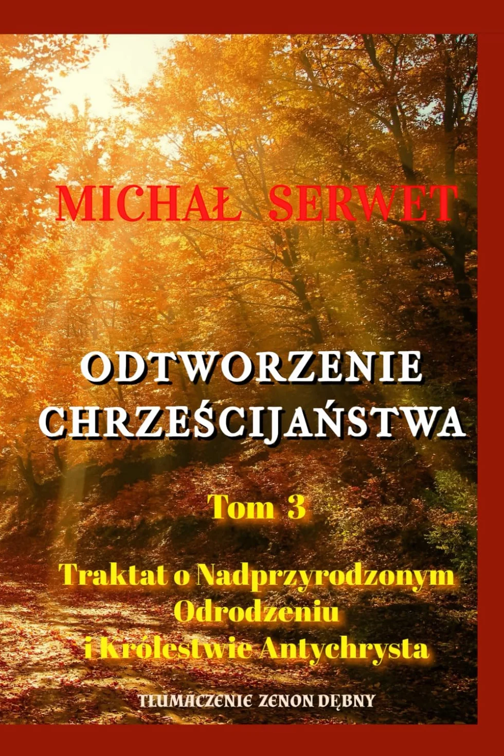 Odtworzenie Chrześcijaństwa - Tom 3 - Traktat o Nadprzyrodzonym Odrodzeniu i Królestwie Antychrysta: Christianismi Restitutio