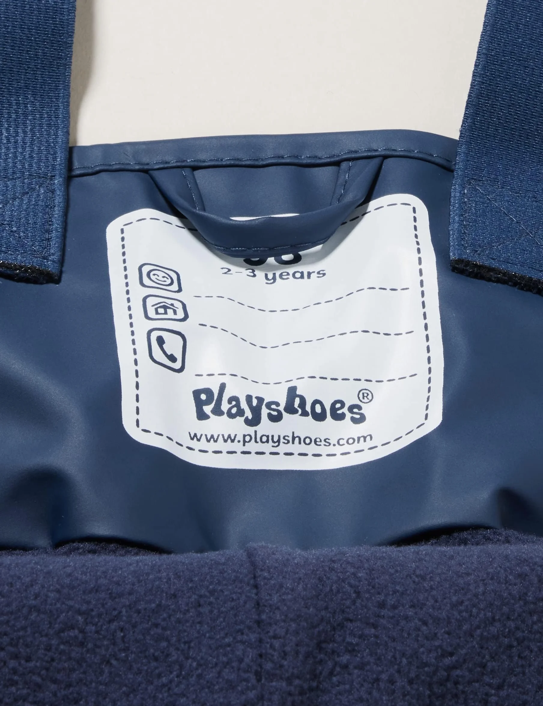 Playshoes Fleece - Spodnie na szelkach z polaru Uniseks - dzieci