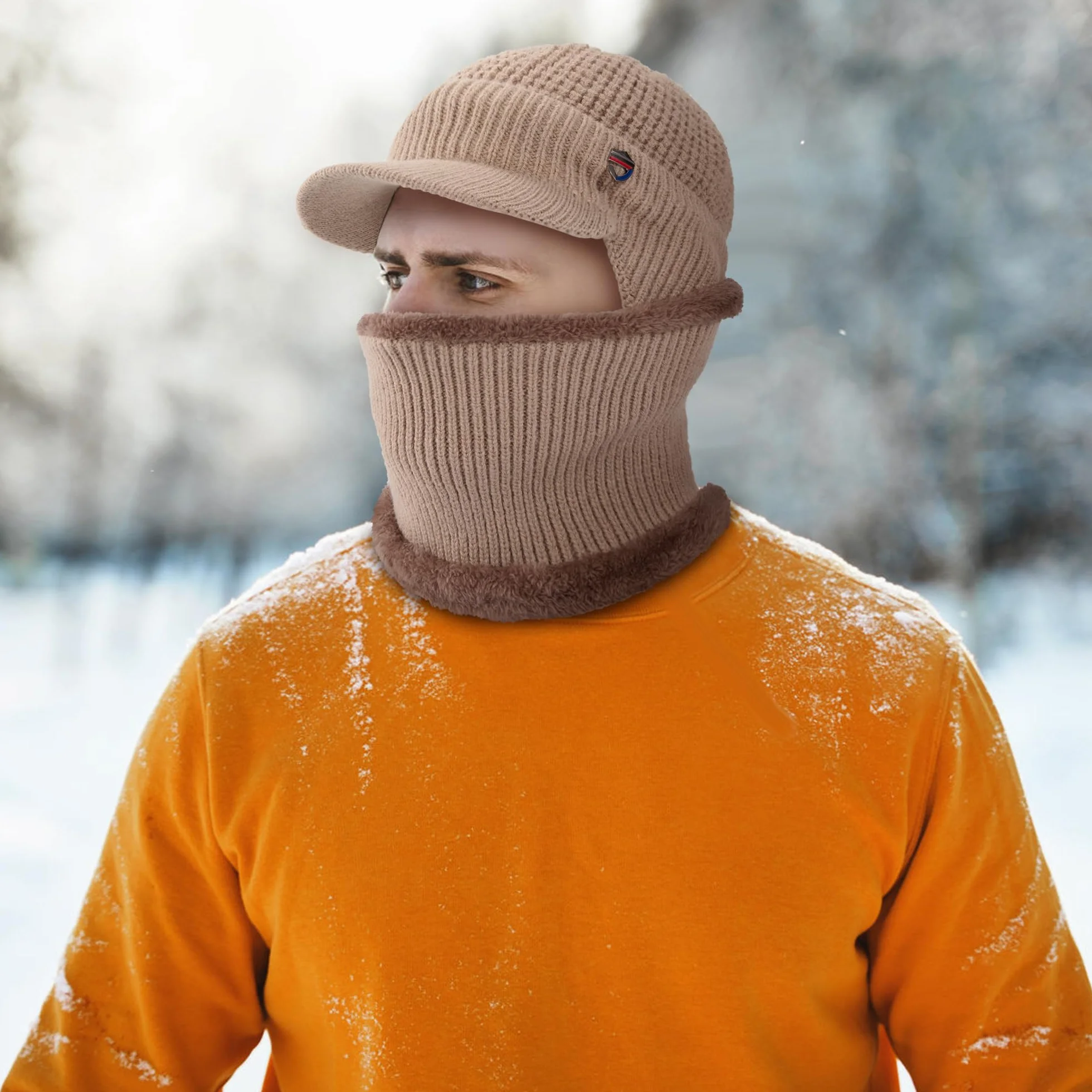 Ciepła kominiarka polarowa Balaclava wiatroszczelna maska narciarska, kominiarka zimowa, unisex, dla mężczyzn, do uprawiania sportów na świeżym powietrzu
