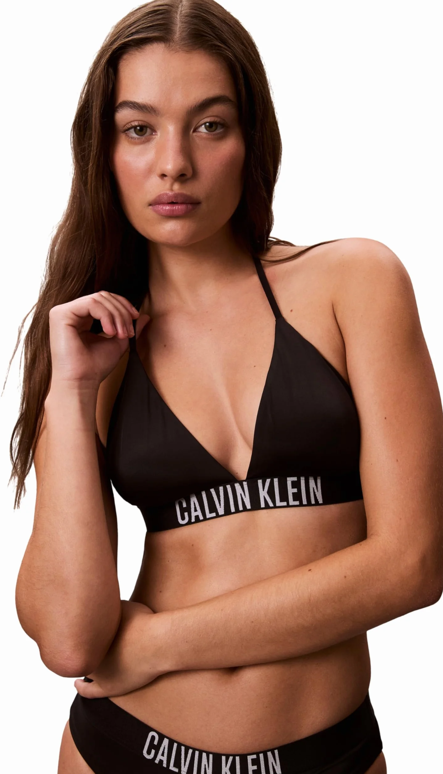 Calvin Klein Topy kąpielowe Kobiety Halter Triangle Lv00q61222 (1 w zestawie)