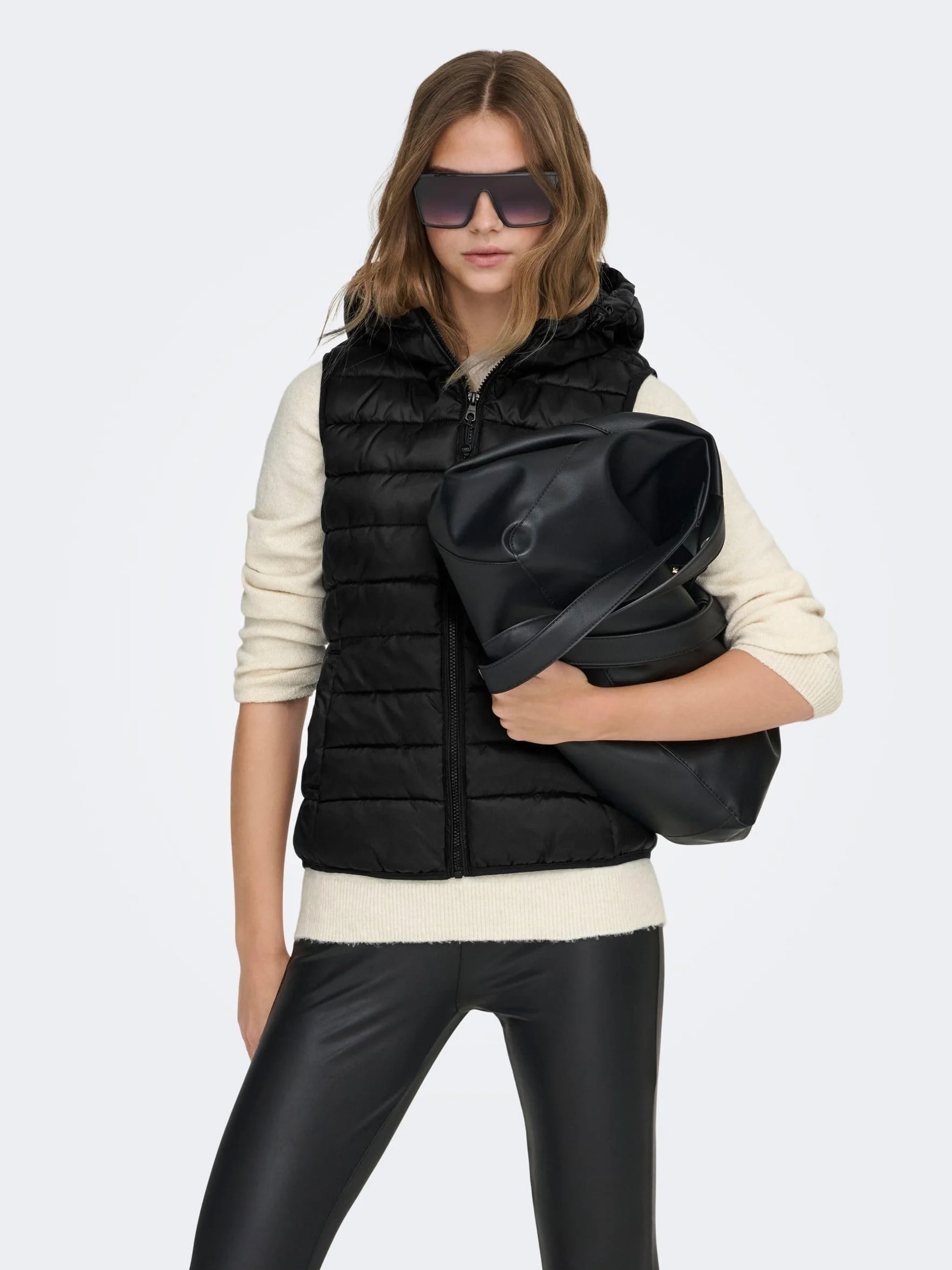 Only Kobiety Onldemy Kamizelka, Czarny, M
