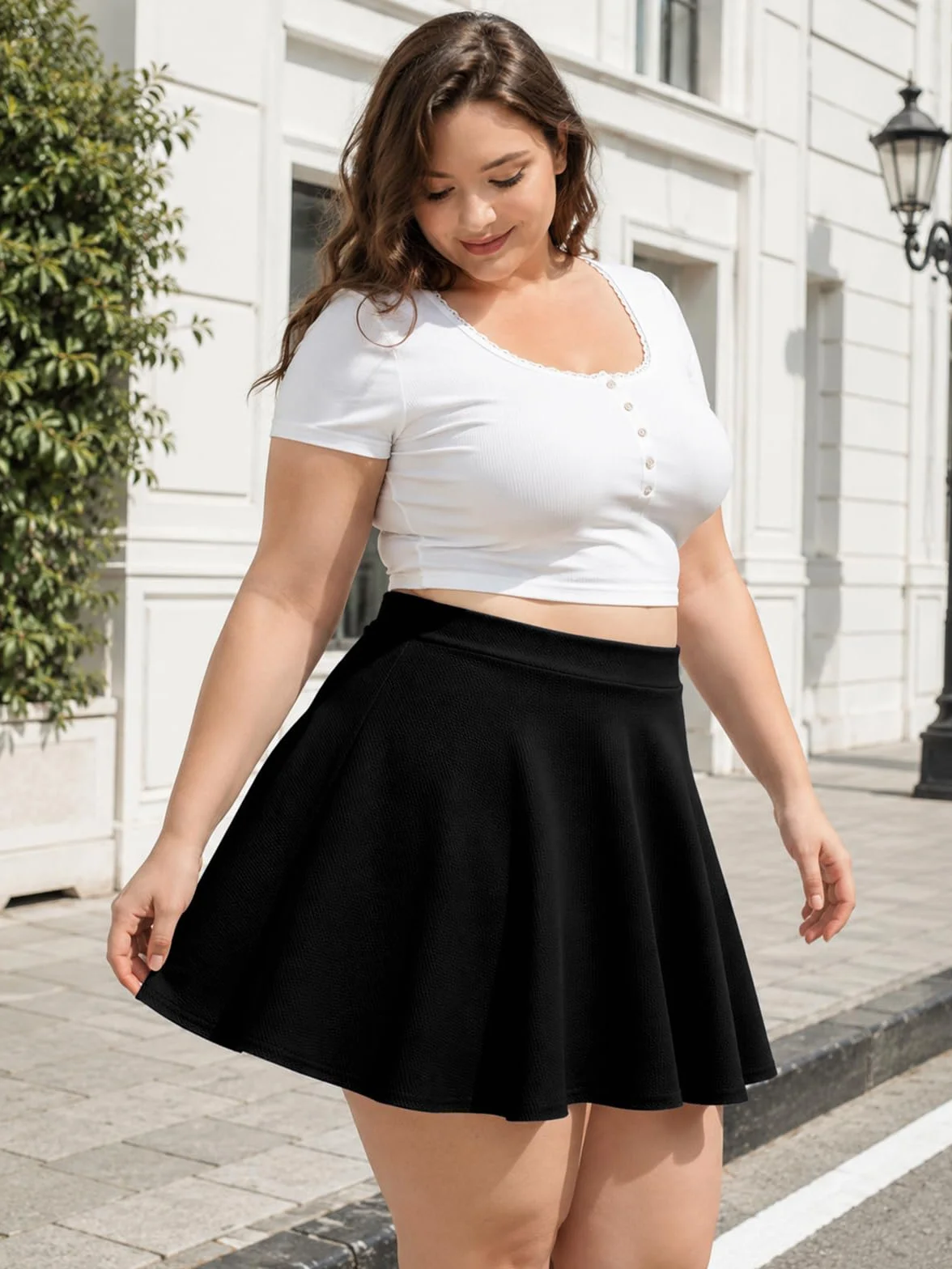 Moon Wood Spódnica Kobiety Basic Mini Skirt