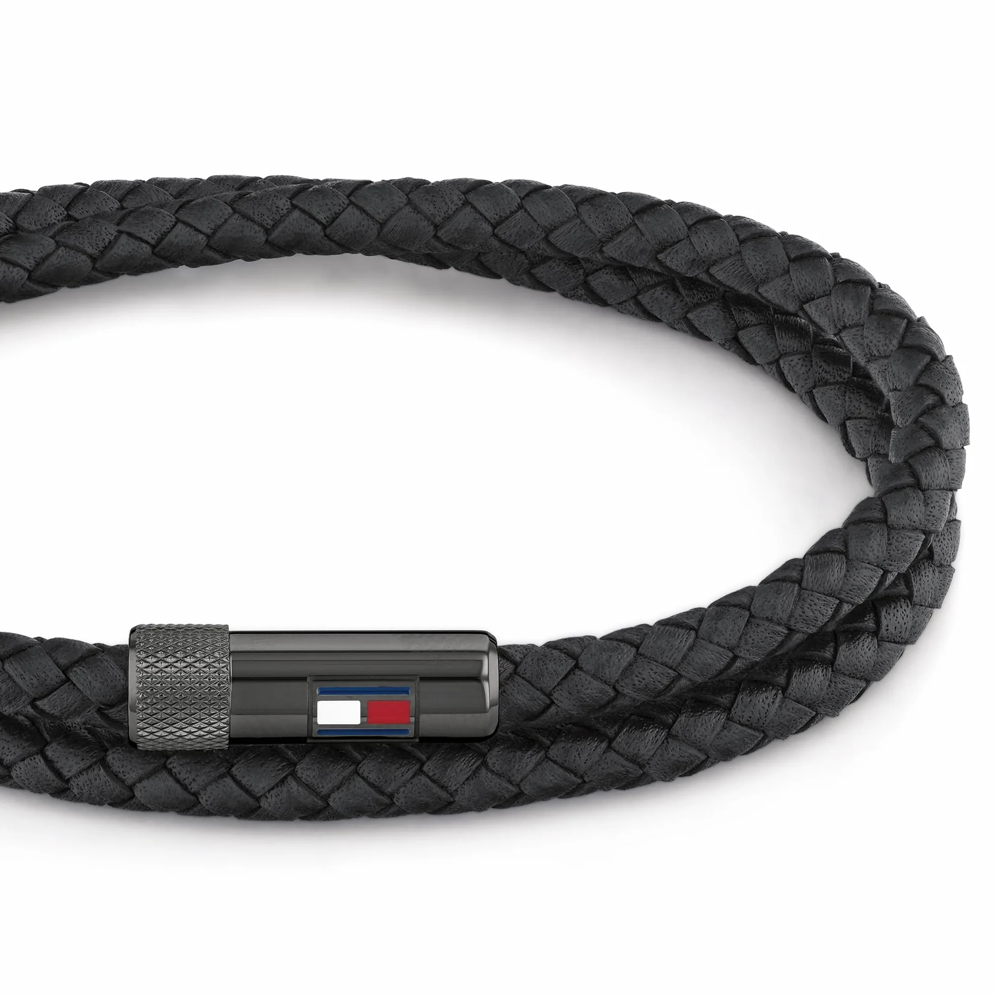 Tommy Hilfiger Męska skórzana bransoletka z zapięciem magnetycznym