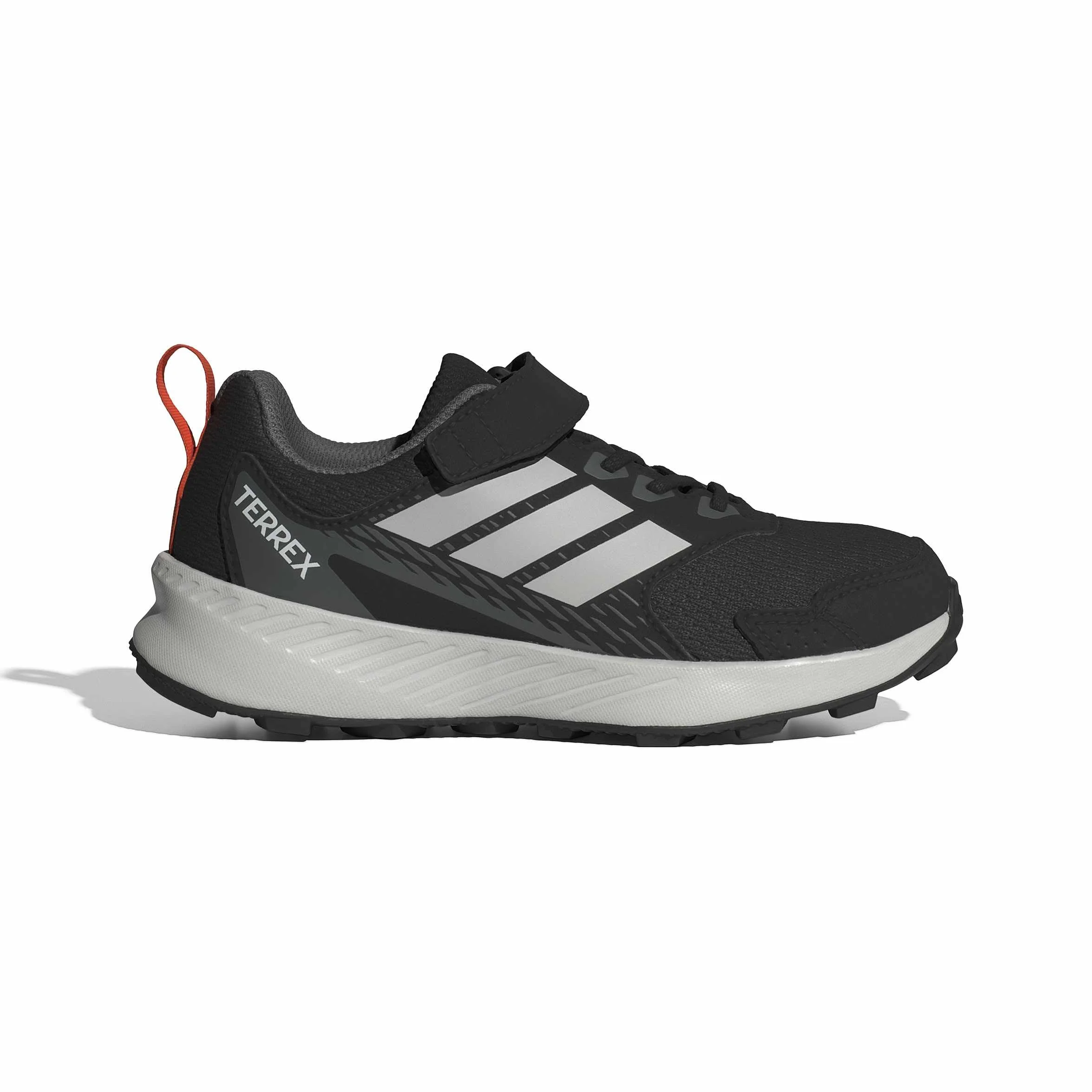 adidas Uniseks - dzieci Terrex Tracefinder Trail Running Children Shoes, Core Black/Grey One/Semi Impact Orange, 31 EU