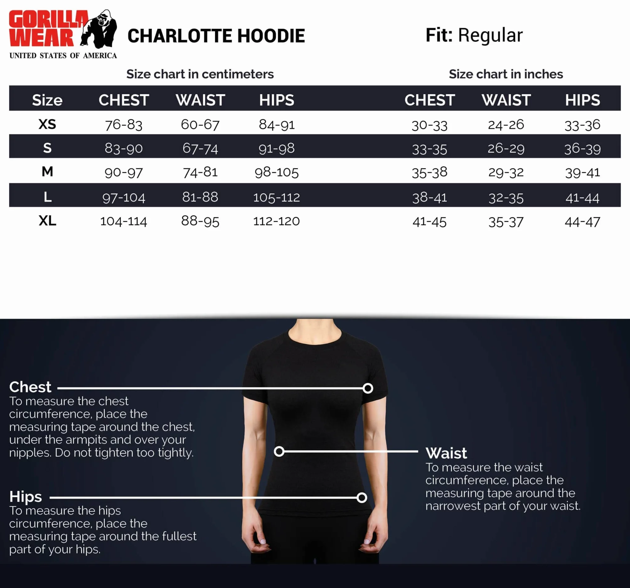 Gorilla Wear - Bluza z kapturem Charlotte – liliowa – bodybuilding sport czas wolny na co dzień, wygodna z nadrukiem logo z bawełny i poliestru optymalna swoboda ruchów