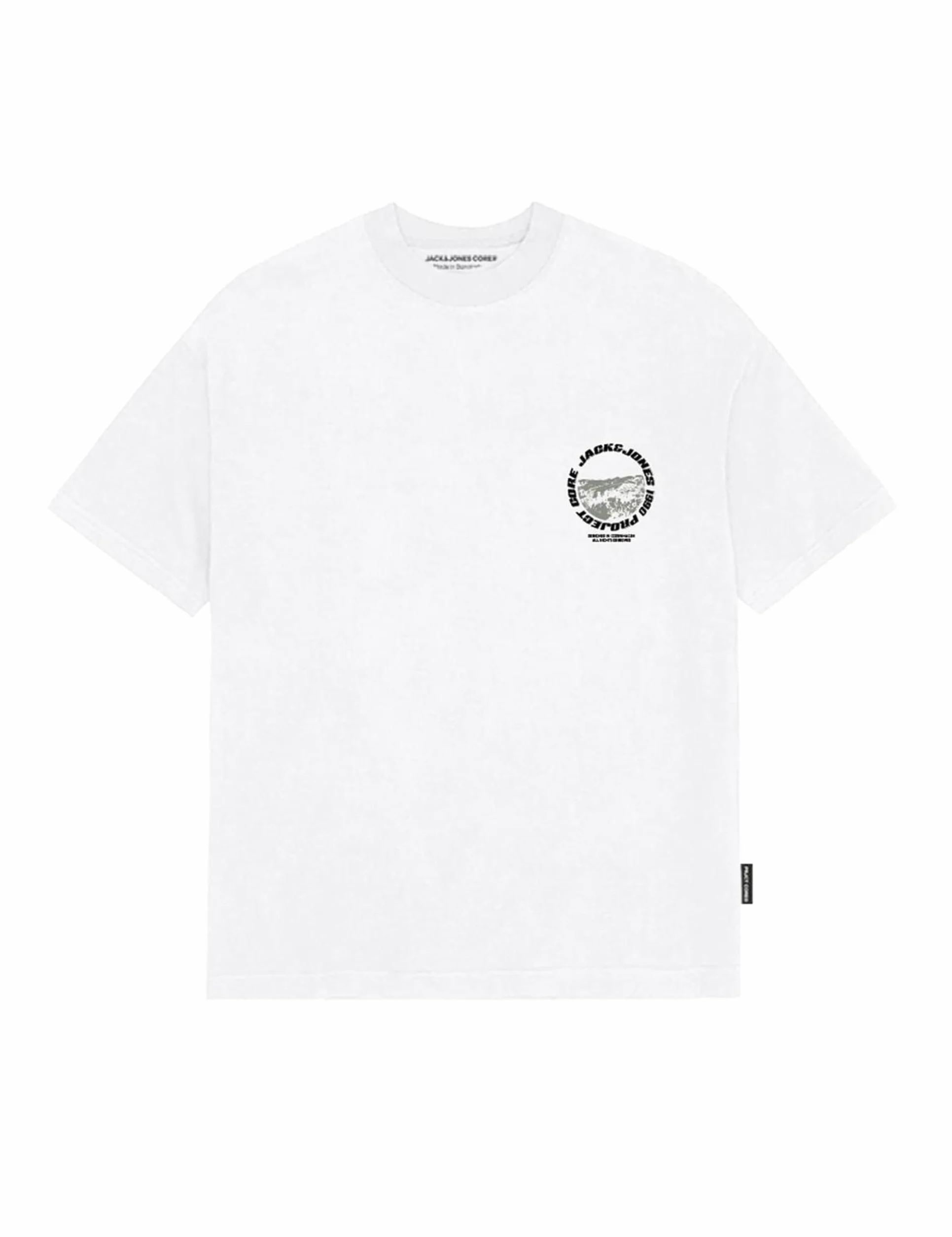 JACK & JONES Jcolido Chest Tee SS Crew Neck FST męska koszulka, Bright White, XL