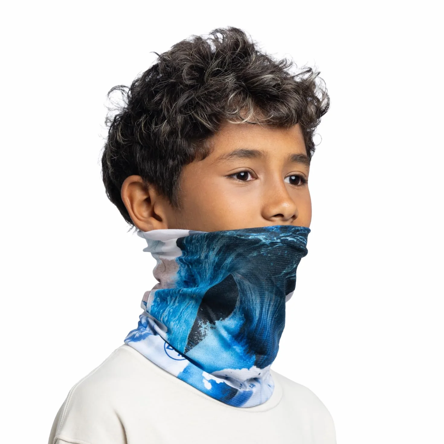 BUFF Komin Coolnet UV Elastyczna, Ochrona UPF50, Lekka, Elastyczna, Materiał Z Recyklingu, Sport, Lato One Size Beżowy