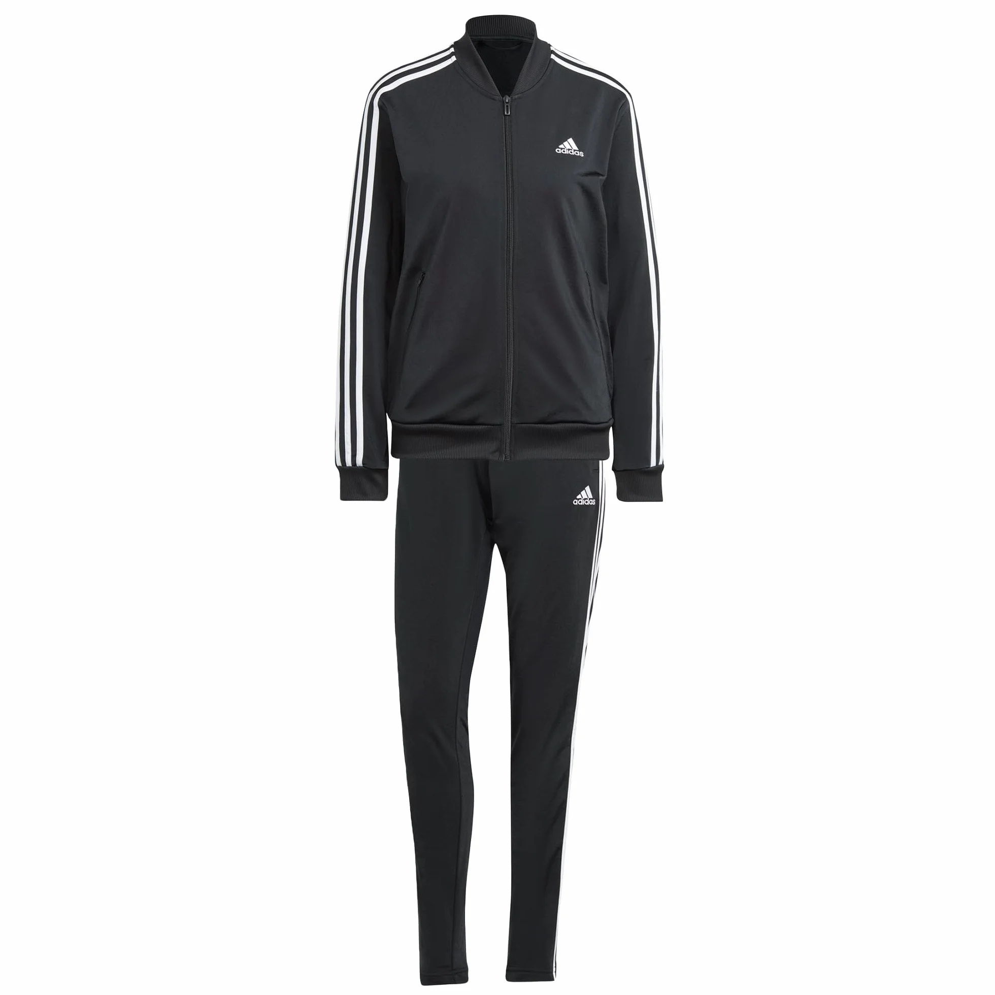 adidas Kobiety Essentials 3-Stripes Track Suit, Black/White, S Short