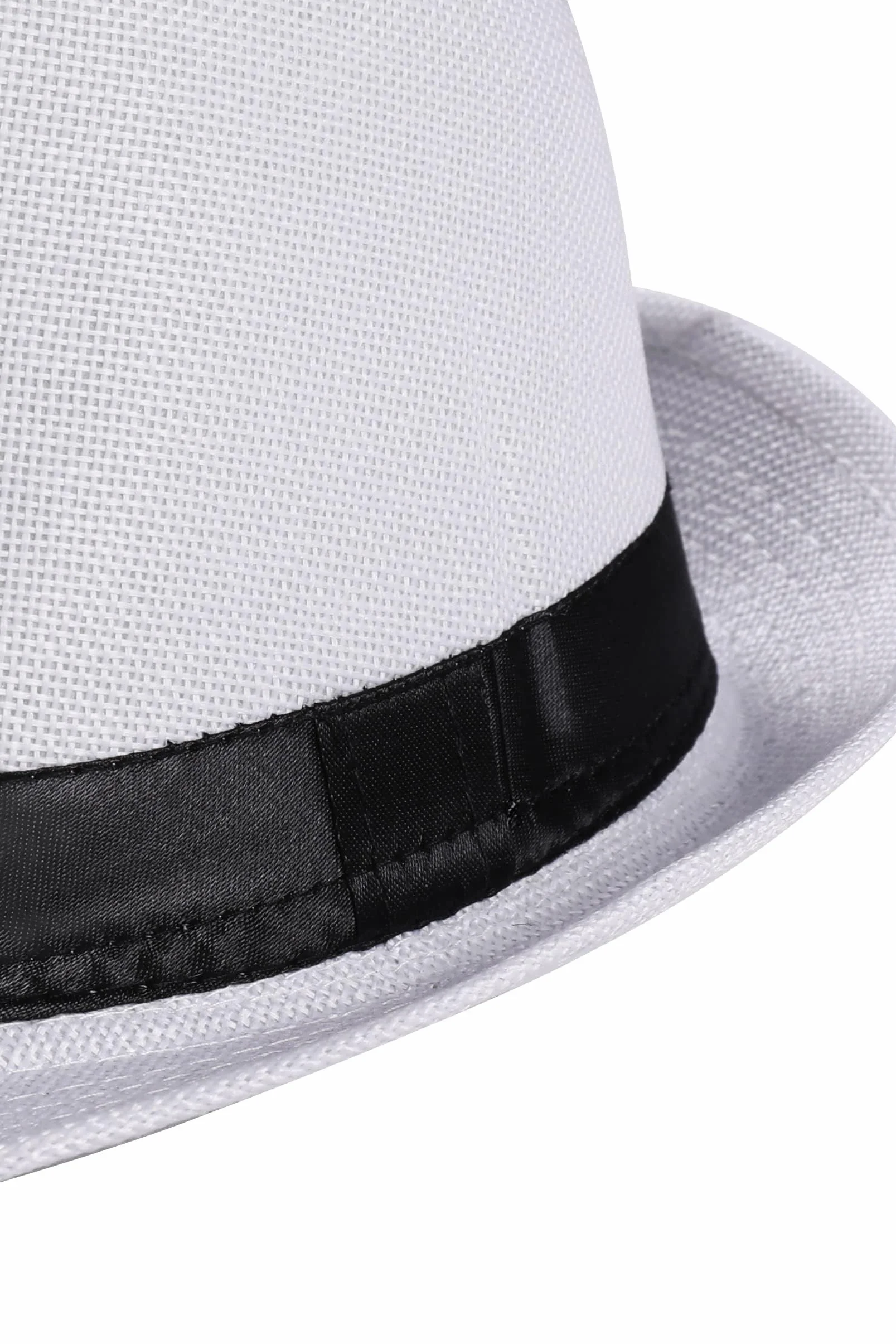 Coucoland Kapelusz Panama Mafia Gangster męski Fedora Trilby Bogart kapelusz męski z lat 38. XX wieku, kostium Gatsby, oryginalny